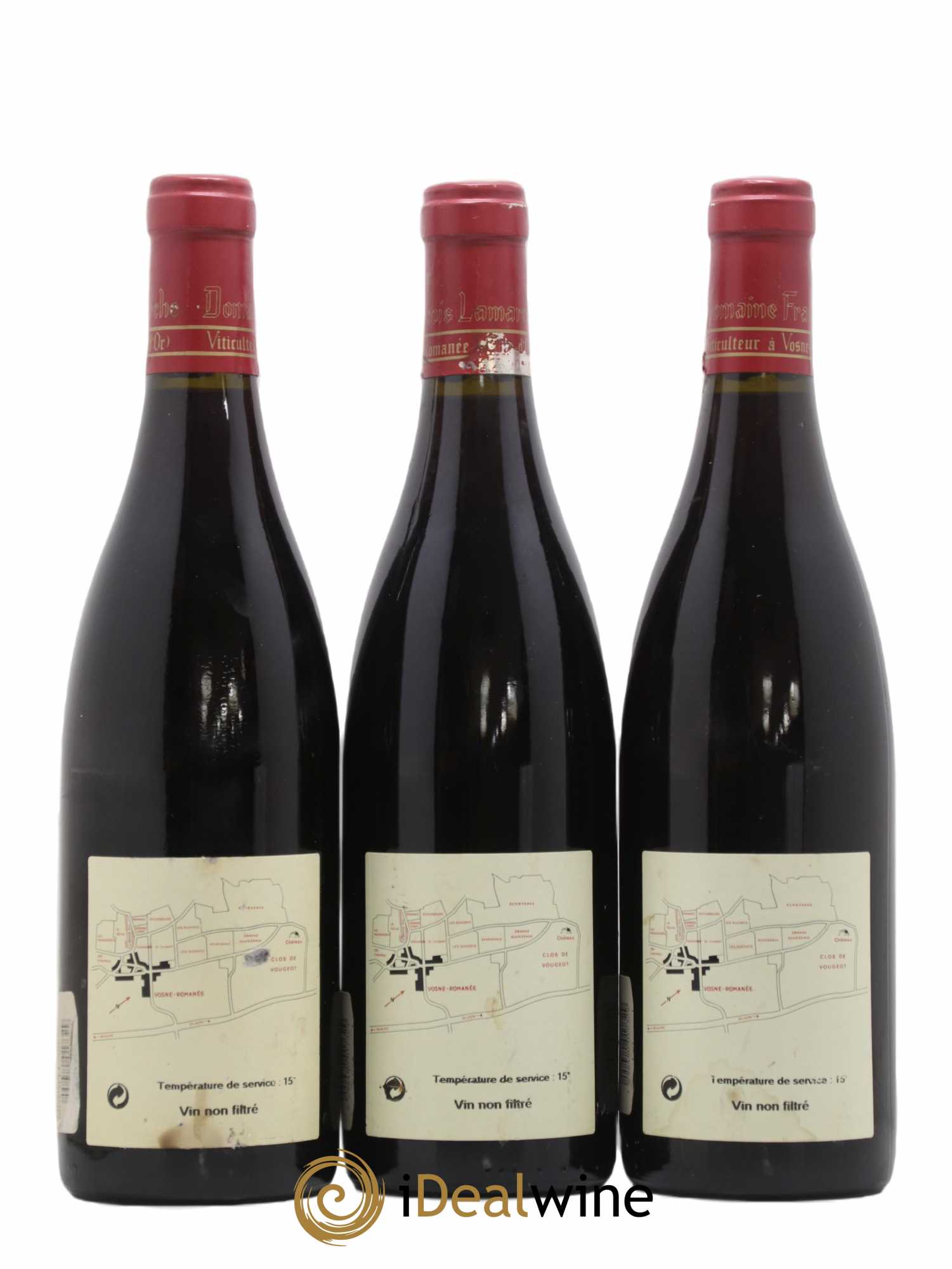 Vosne-Romanée 1er Cru Les Chaumes Lamarche (Domaine) 1995 - Lot de 3 bouteilles - 1