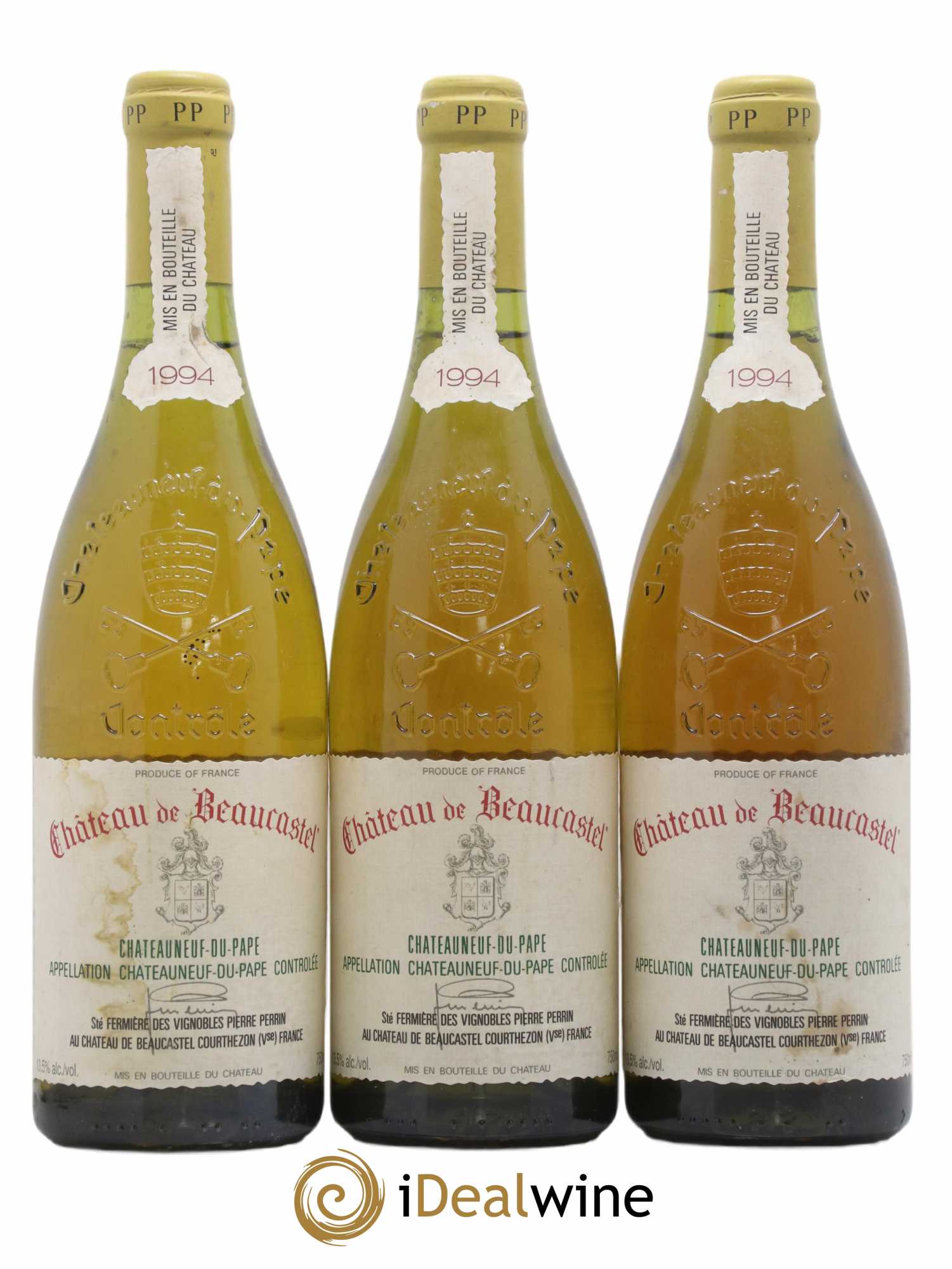 Châteauneuf-du-Pape Château de Beaucastel Famille Perrin (sans prix de réserve) 1994 - Lot de 3 bouteilles - 0