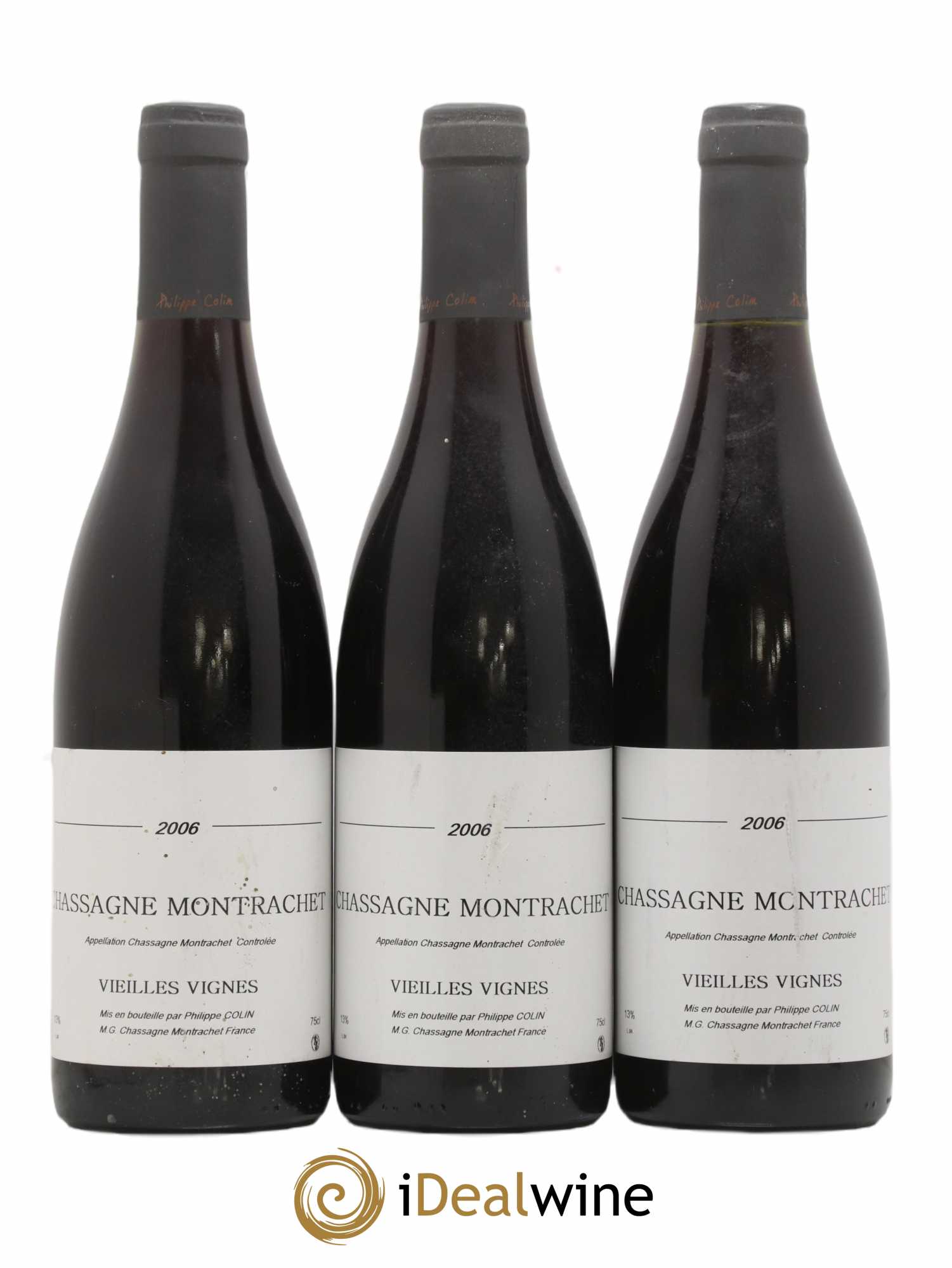 Chassagne-Montrachet Vieilles vignes Domaine Philippe Colin 2006 - Posten von 3 Flaschen - 0
