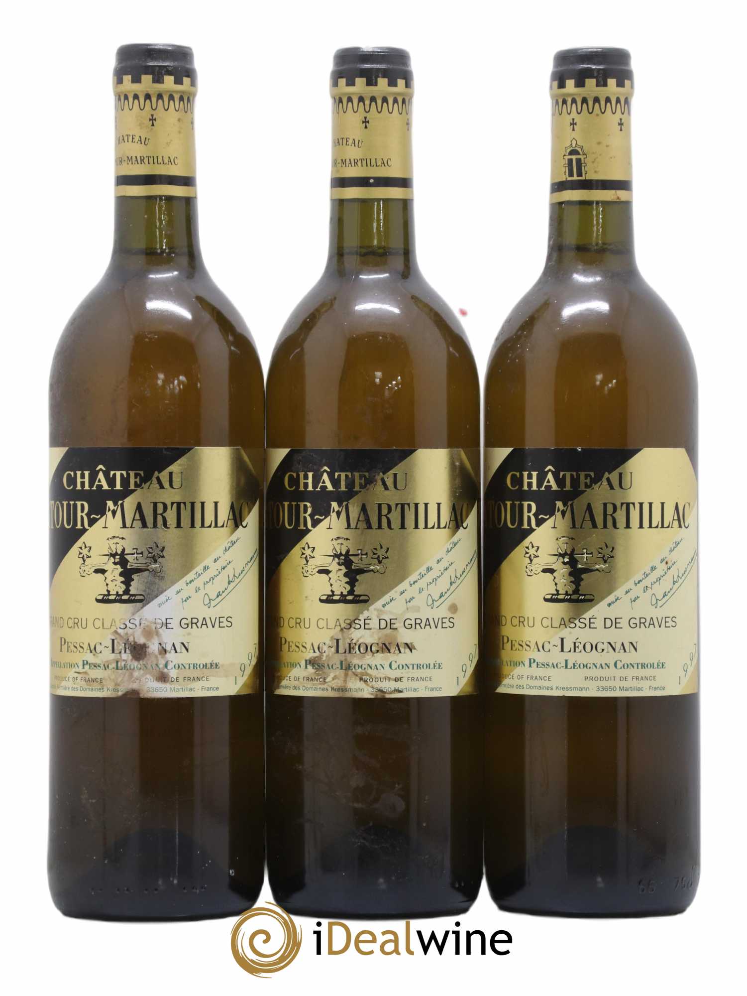 Château Latour-Martillac Cru Classé de Graves (sans prix de réserve) 1997 - Lot de 3 bouteilles - 0