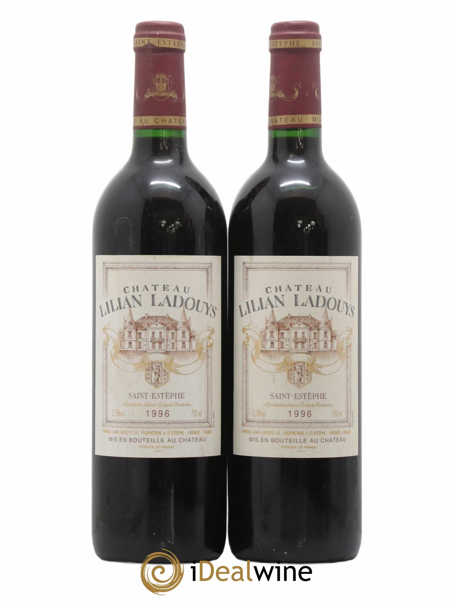 Château Lilian Ladouys Cru Bourgeois 1996 - Lot of 2 bottles - 0