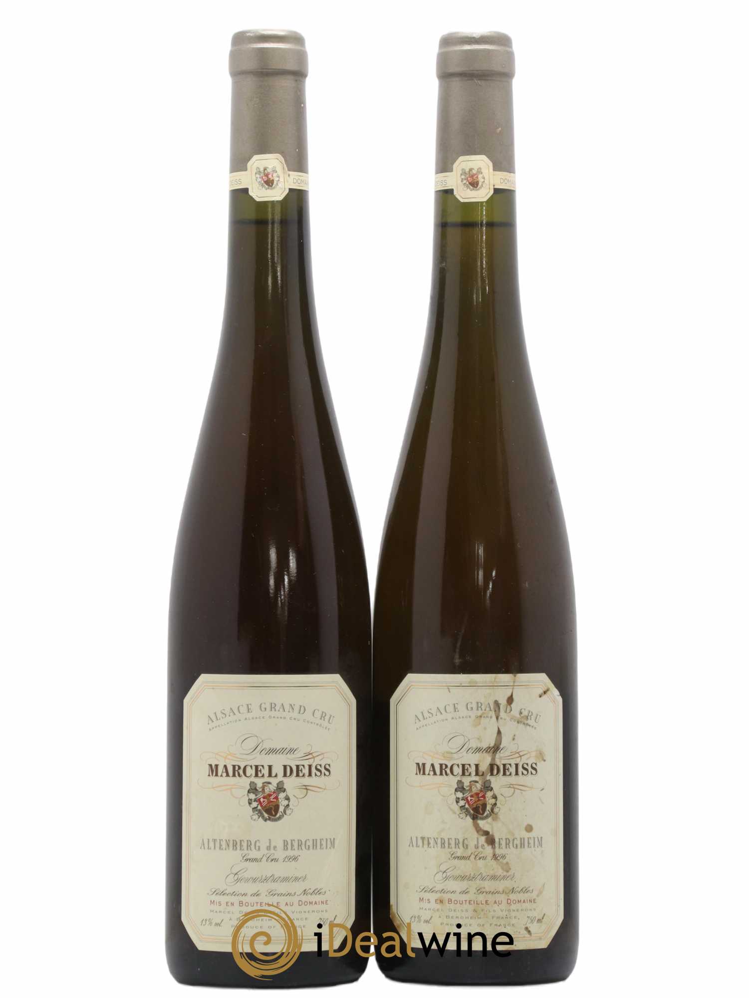 Alsace Gewurztraminer Sélection de Grains Nobles Grand Cru Altenberg de Bergheim Marcel Deiss (Domaine) 1996 - Lotto di 2 bottiglie - 0
