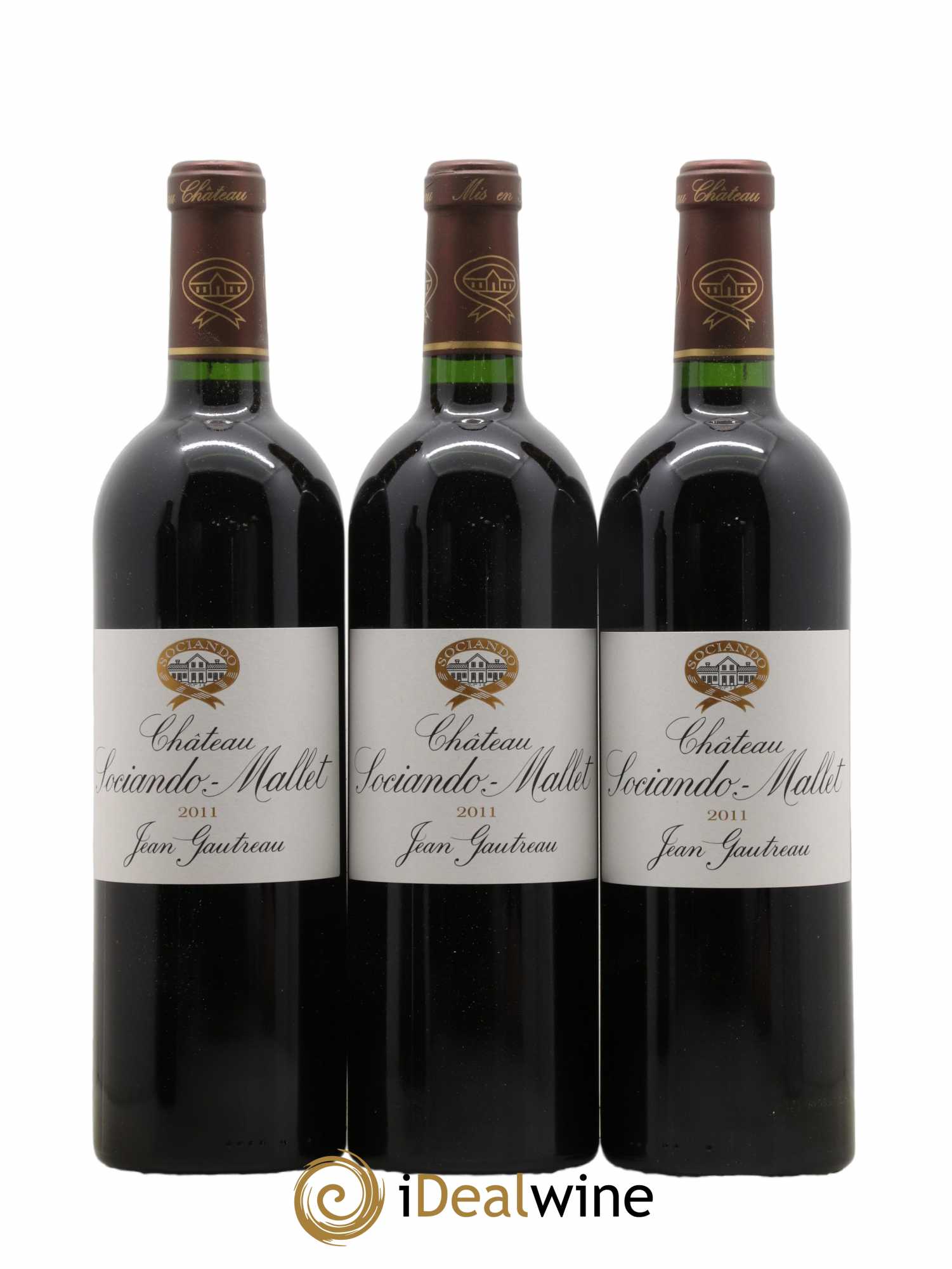 Château Sociando Mallet 2011 - Lot of 6 bottles - 1