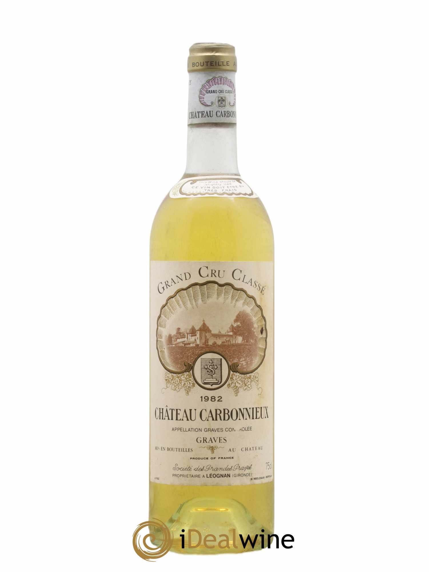 Château Carbonnieux Cru Classé de Graves 1982 - Lot de 1 bouteille - 0