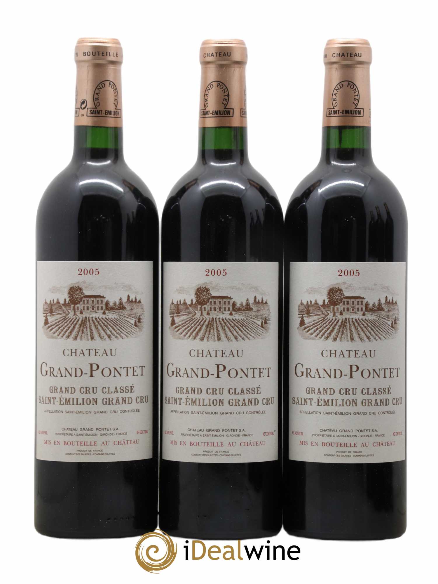 Château Grand Pontet Grand Cru Classé 2005 - Lot de 12 bouteilles - 2