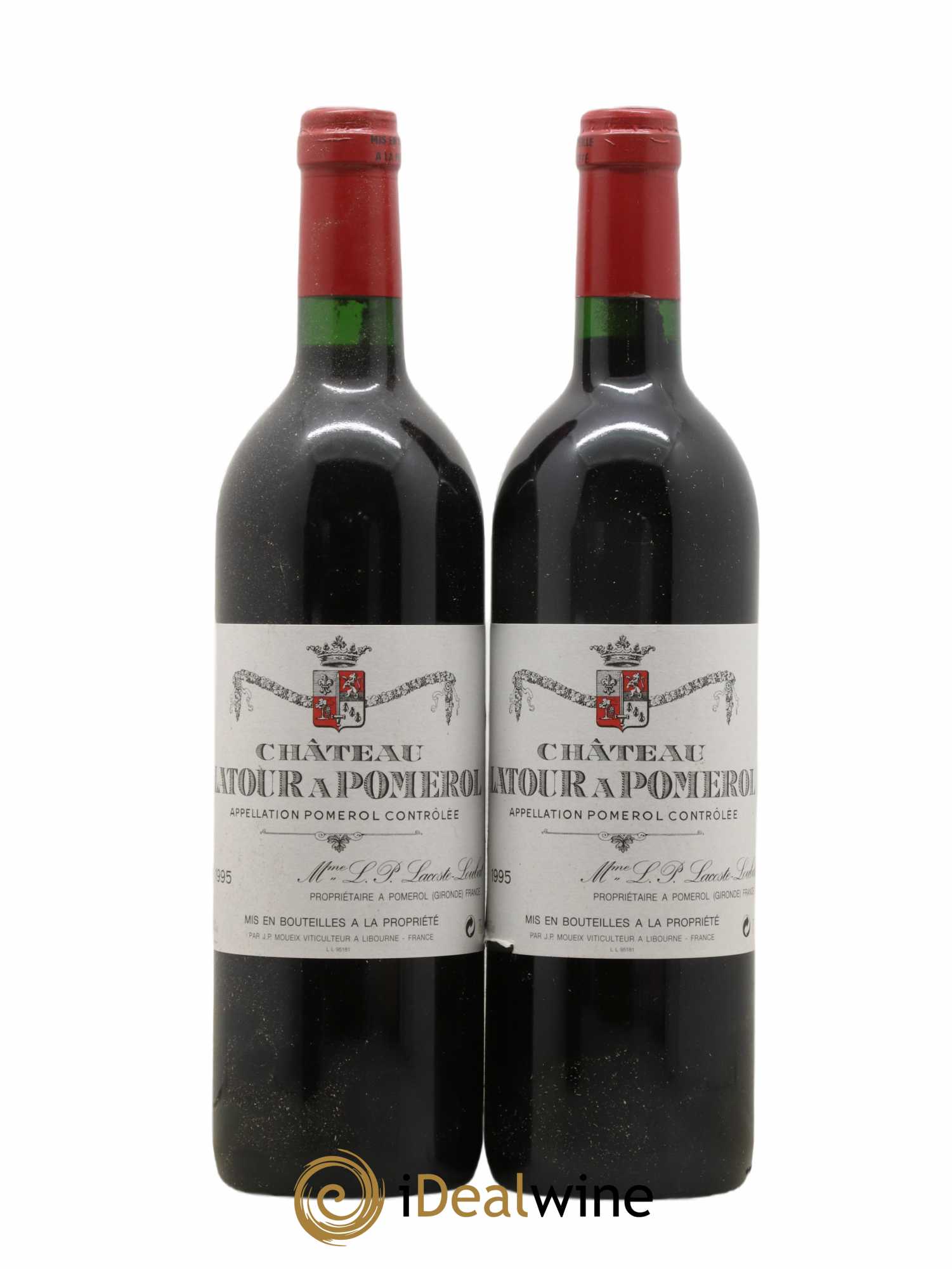 Château Latour à Pomerol 1995 - Lot de 2 bouteilles - 0