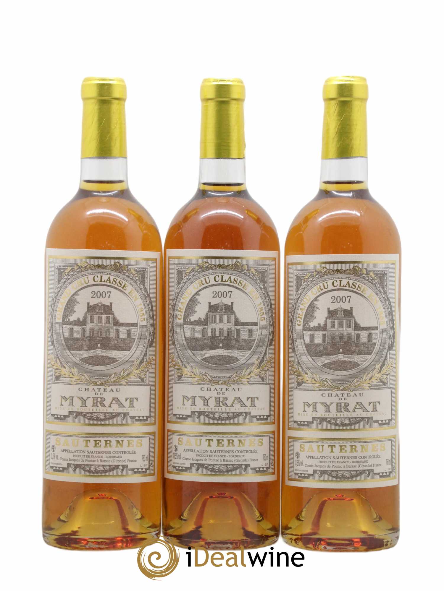 Château de Myrat 2ème Grand Cru Classé 2007 - Lot of 12 bottles - 1