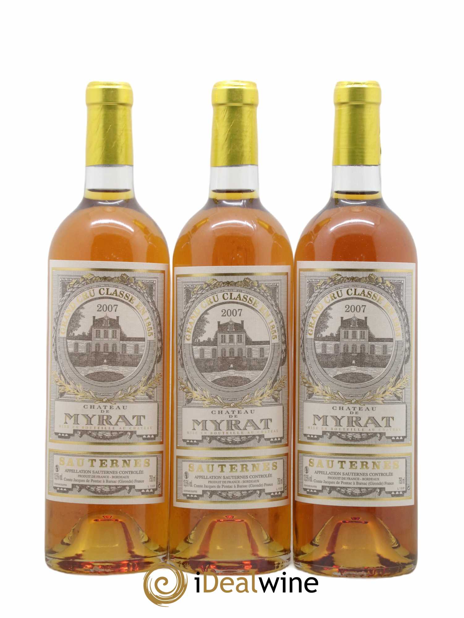 Château de Myrat 2ème Grand Cru Classé 2007 - Lot of 12 bottles - 2