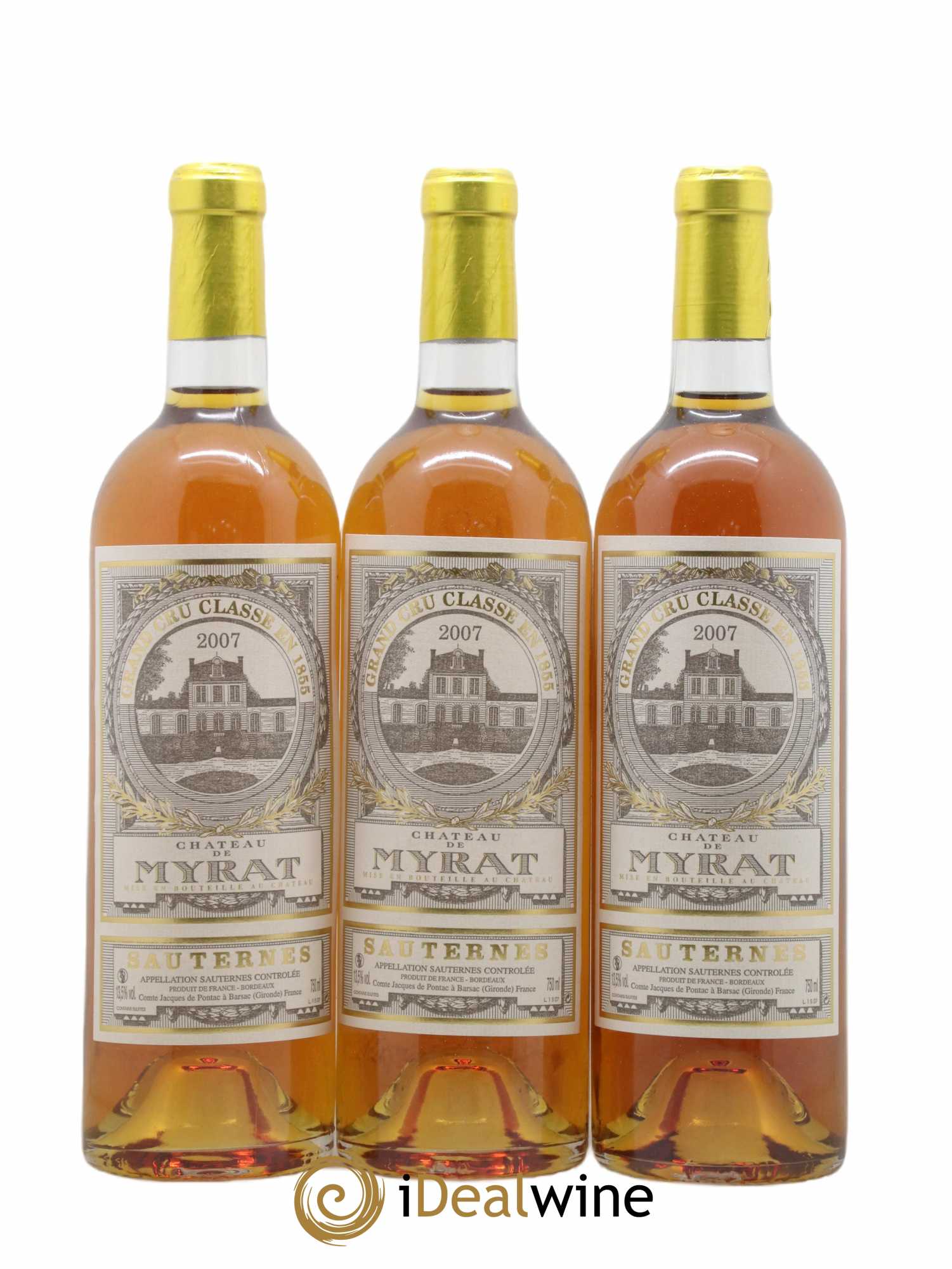 Château de Myrat 2ème Grand Cru Classé 2007 - Lot of 12 bottles - 3
