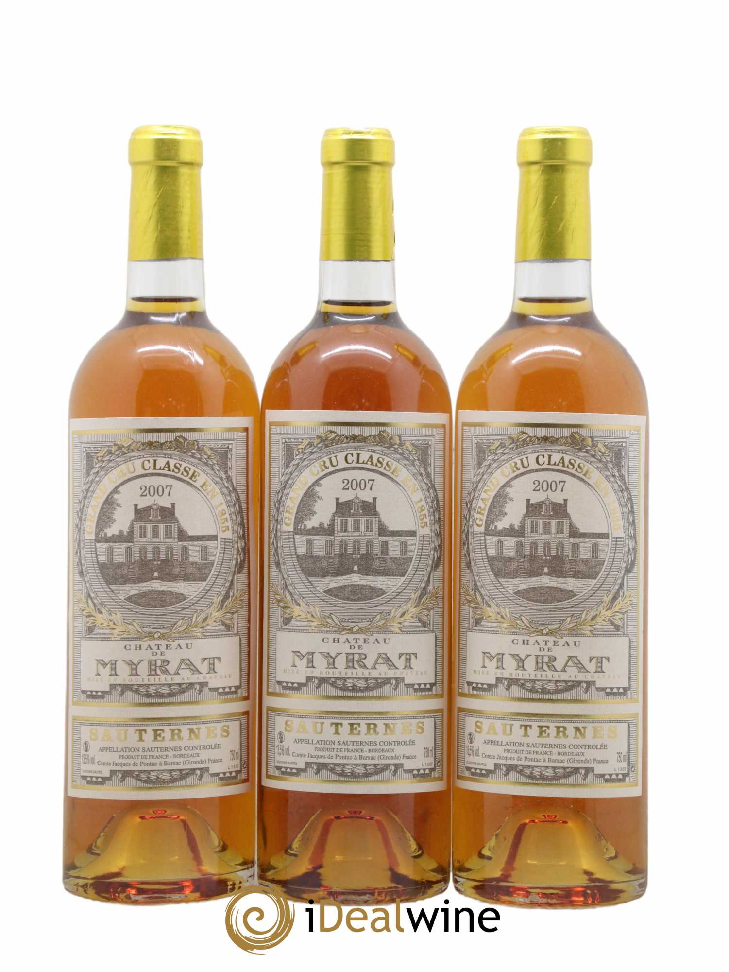 Château de Myrat 2ème Grand Cru Classé 2007 - Lot of 12 bottles - 4