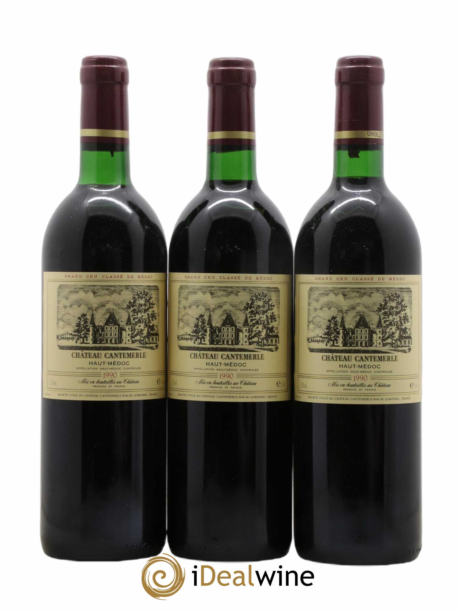 Château Cantemerle 5ème Grand Cru Classé 1990 - Lot of 12 bottles - 3