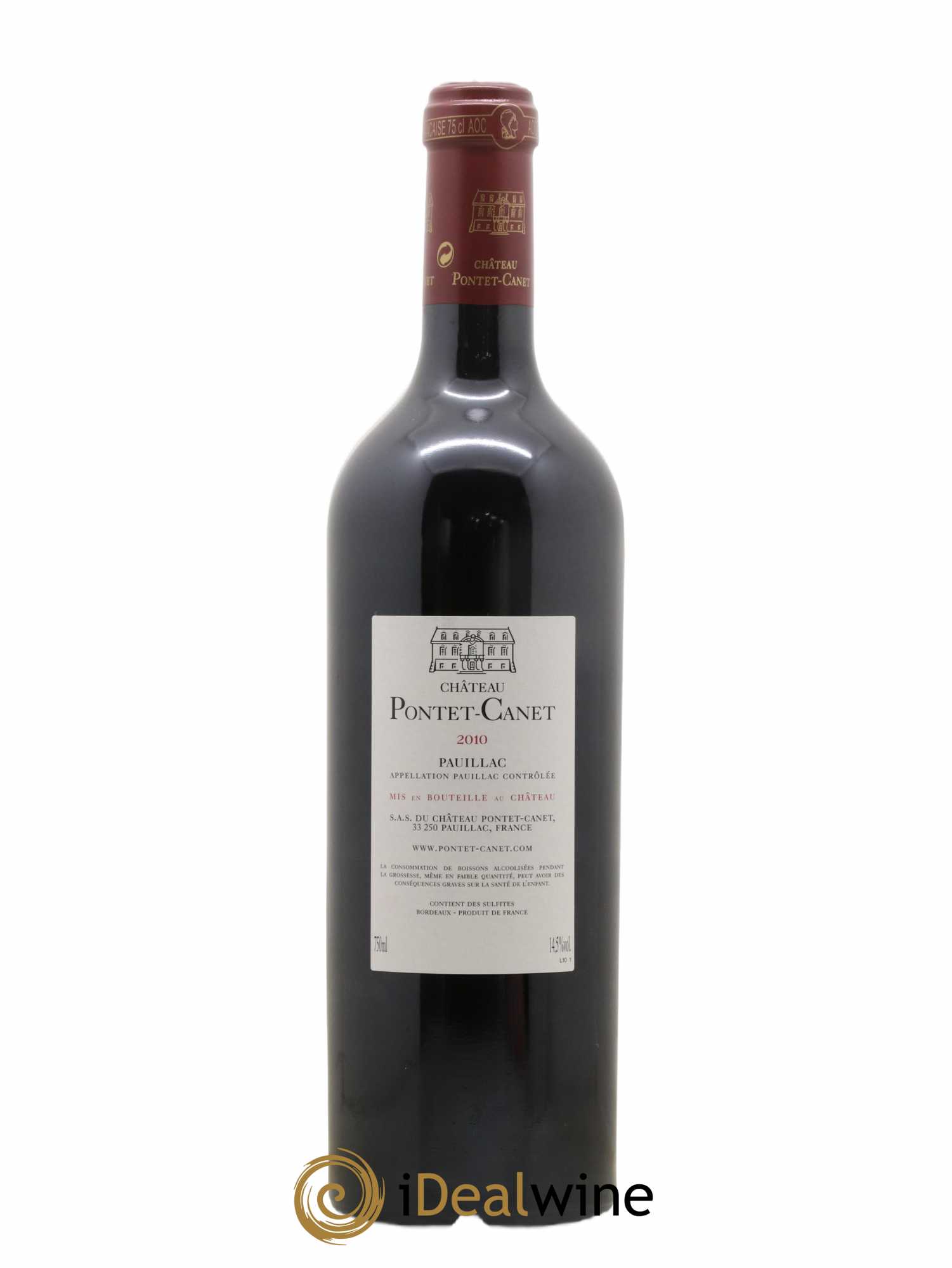 Château Pontet Canet 5ème Grand Cru Classé 2010 - Lot de 1 bouteille - 1