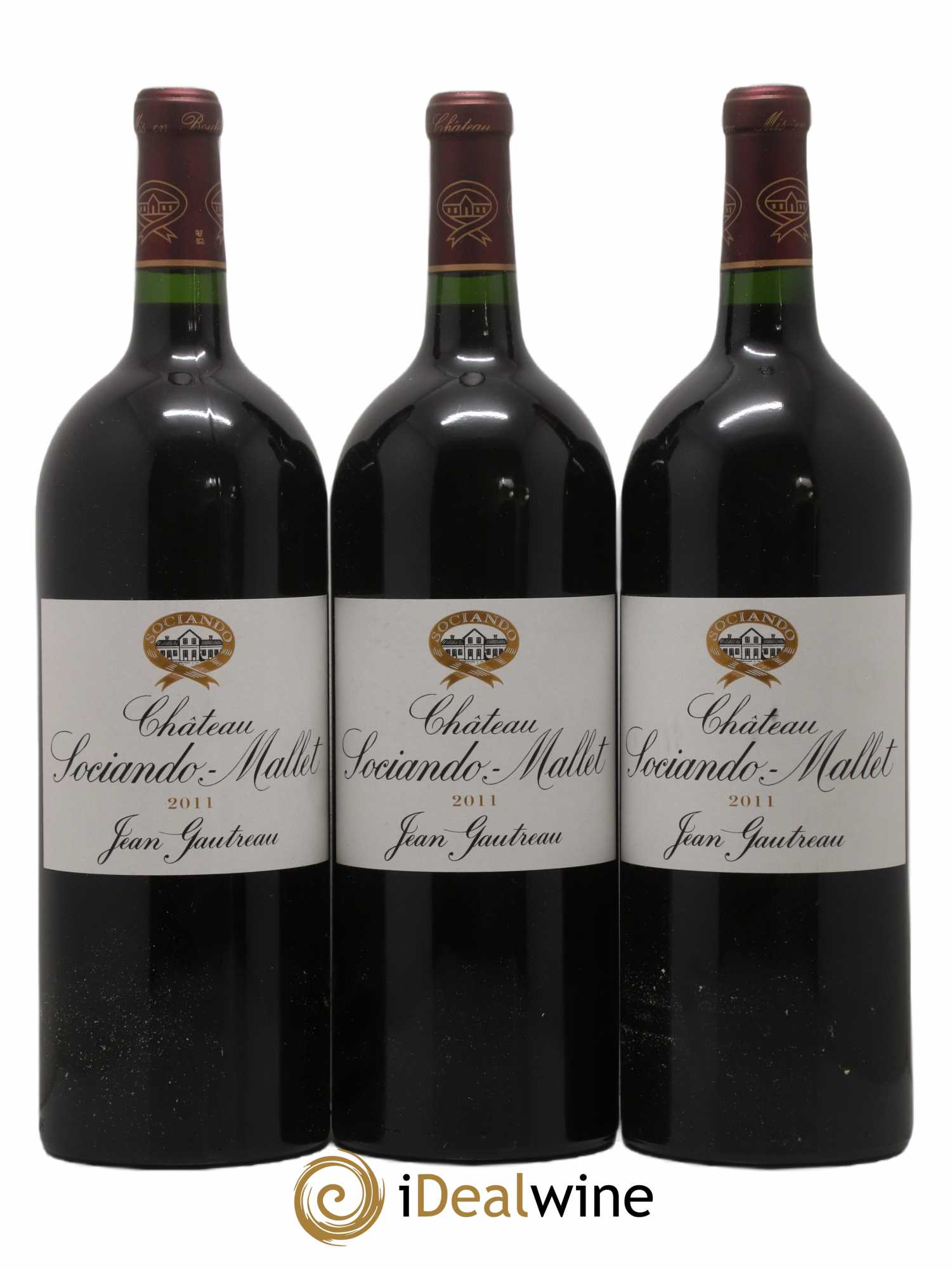 Château Sociando Mallet 2011 - Lot de 3 magnums - 0