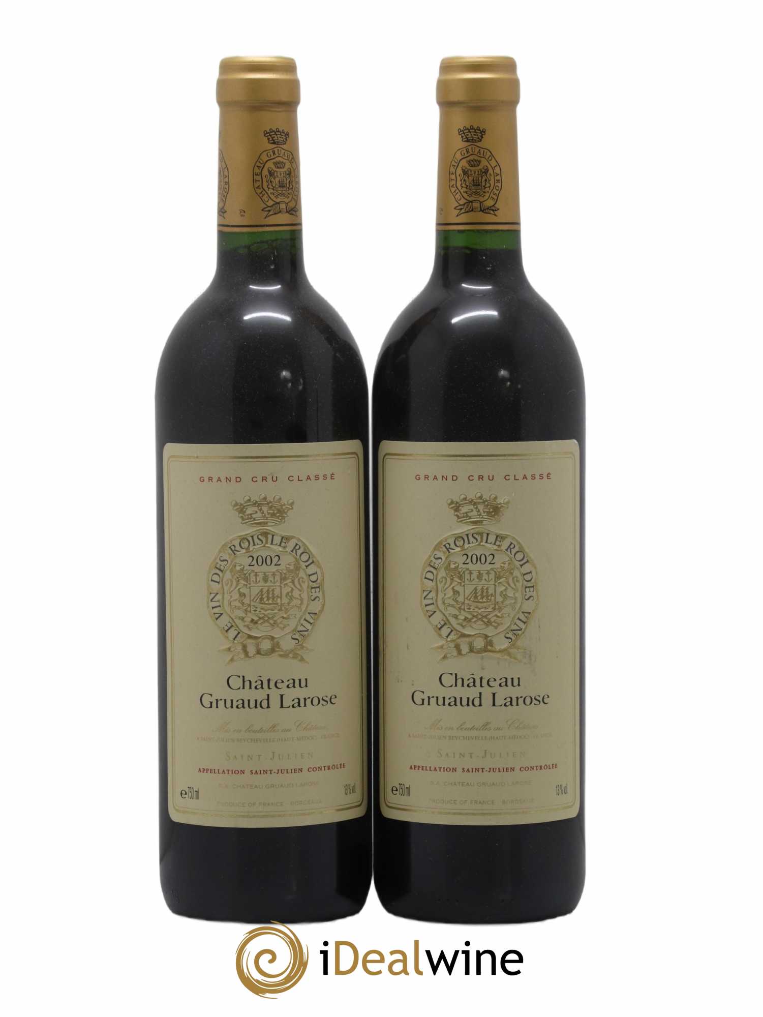 Château Gruaud Larose 2ème Grand Cru Classé 2002 - Lot de 2 bouteilles - 0
