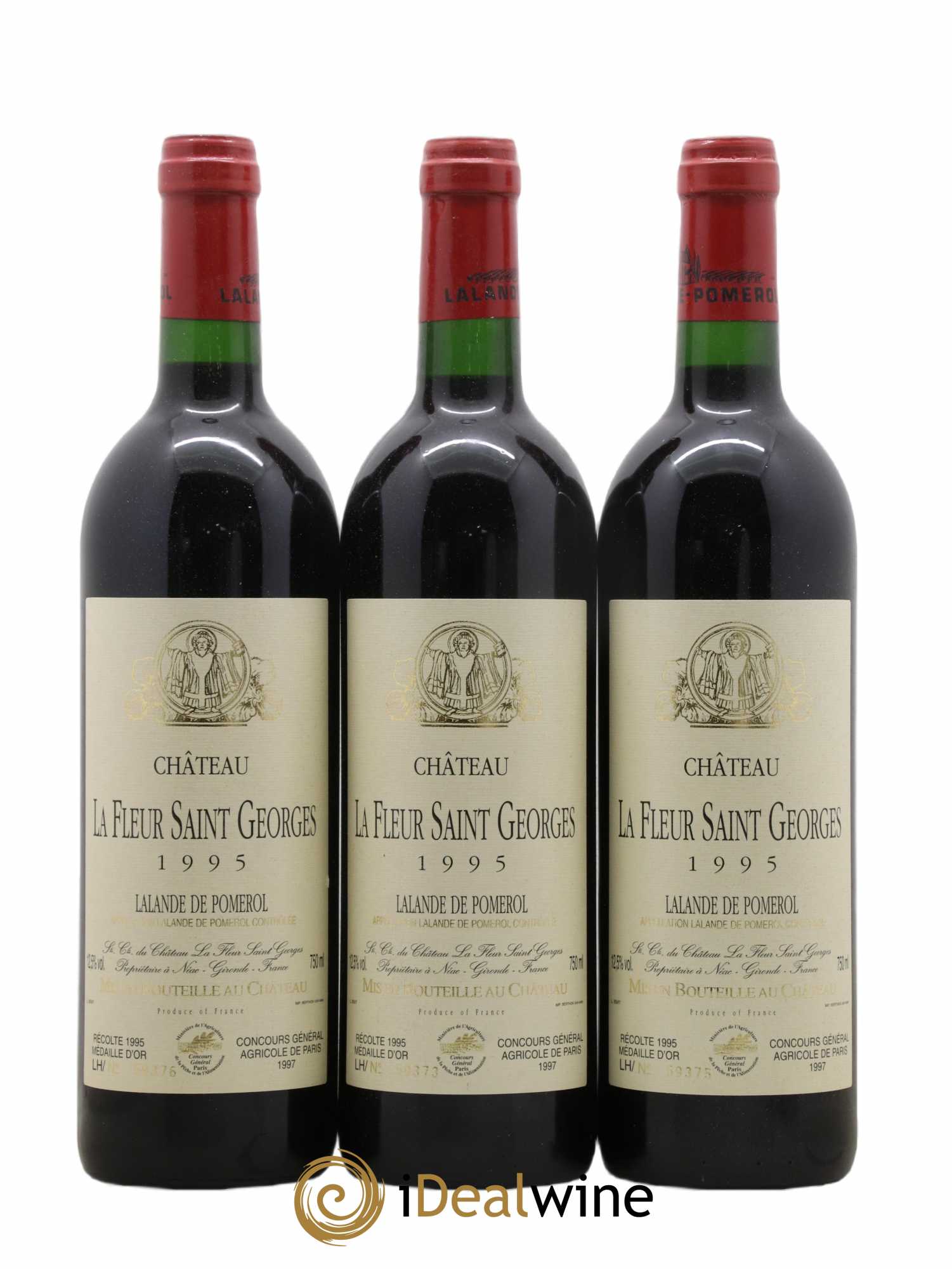 Lalande-de-Pomerol Château La Fleur Saint Georges 1995 - Lot de 6 bouteilles - 1