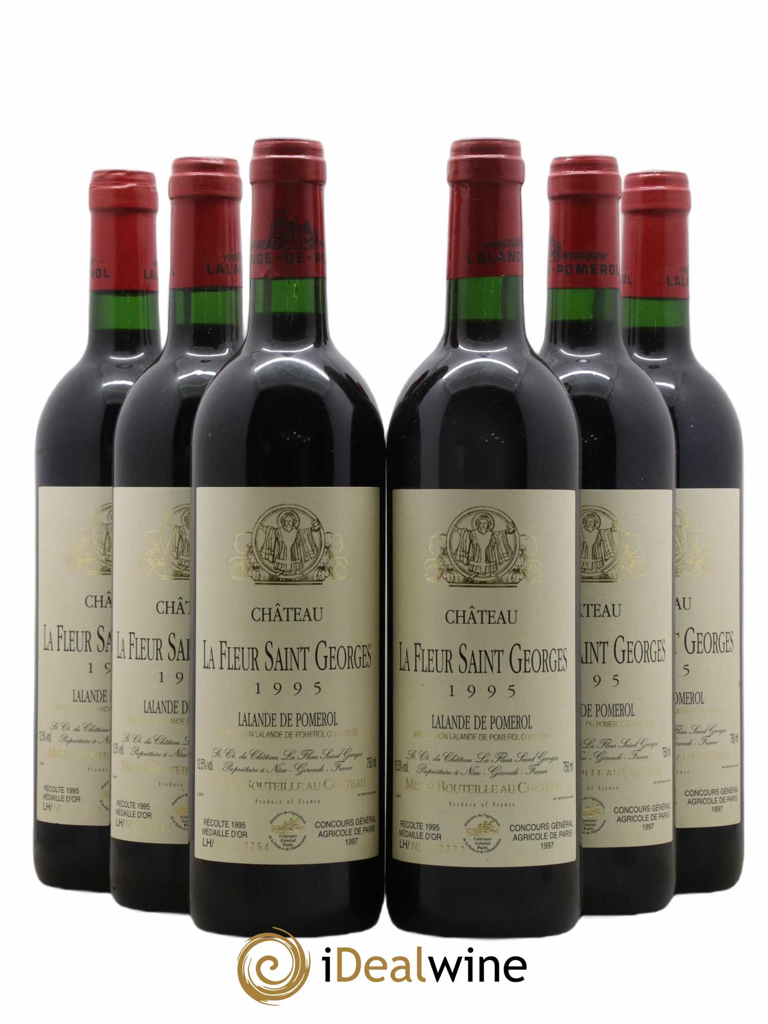 Lalande-de-Pomerol Château La Fleur Saint Georges 1995 - Lot de 6 bouteilles - 0