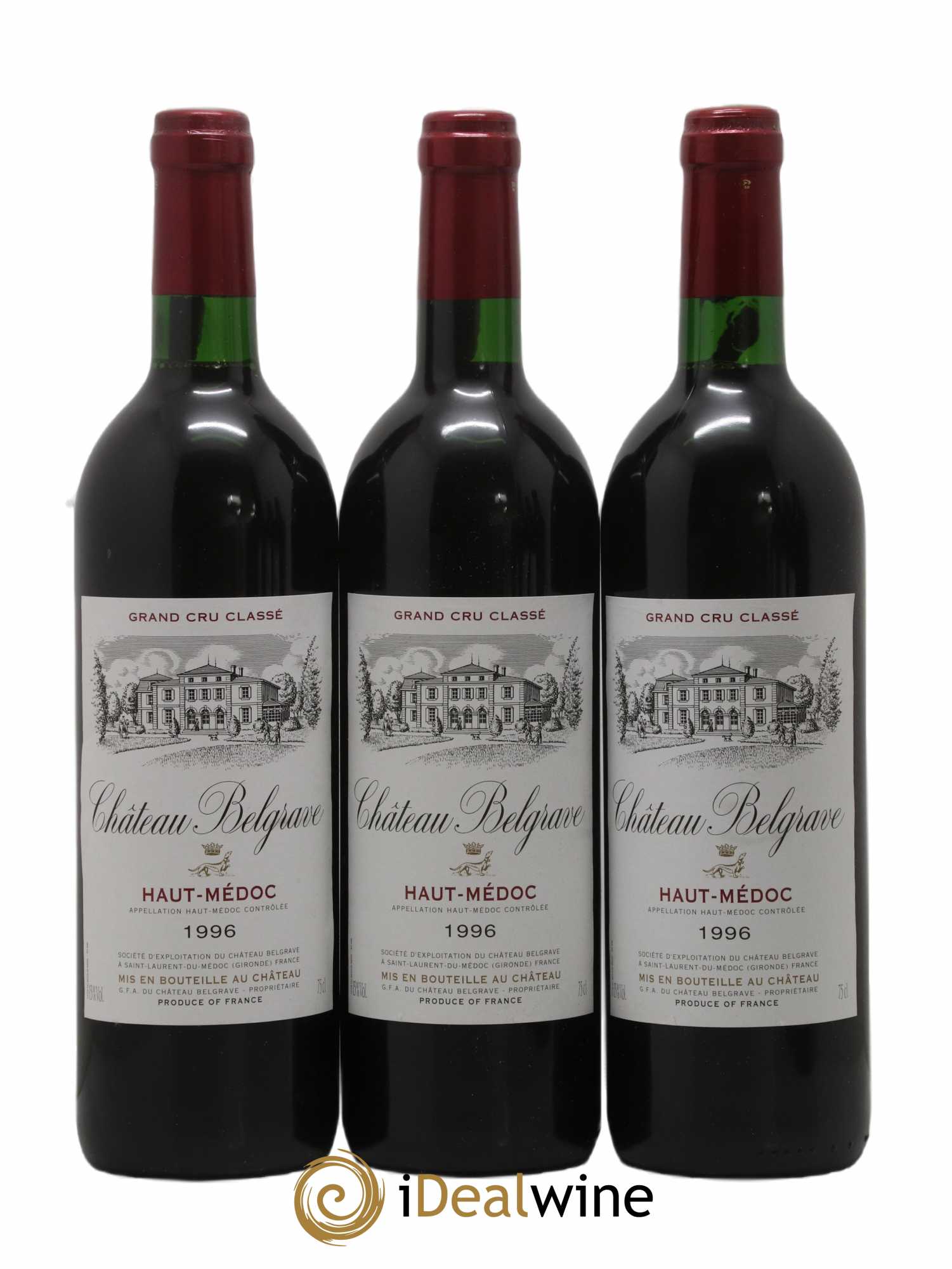 Château Belgrave 5ème Grand Cru Classé 1996 - Lot de 6 bouteilles - 2