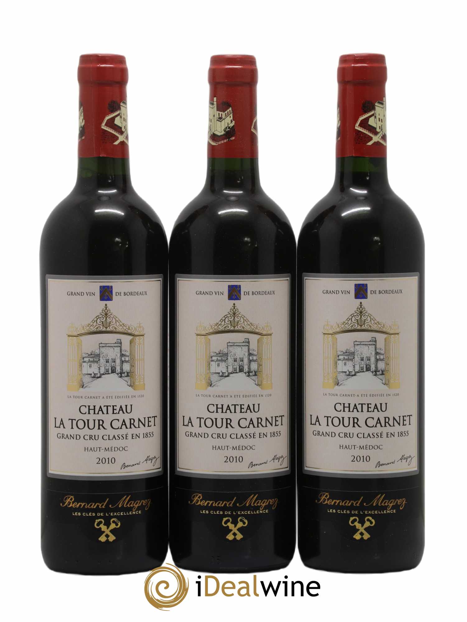 Château la Tour Carnet 4ème Grand Cru Classé 2010 - Lot of 6 bottles - 2