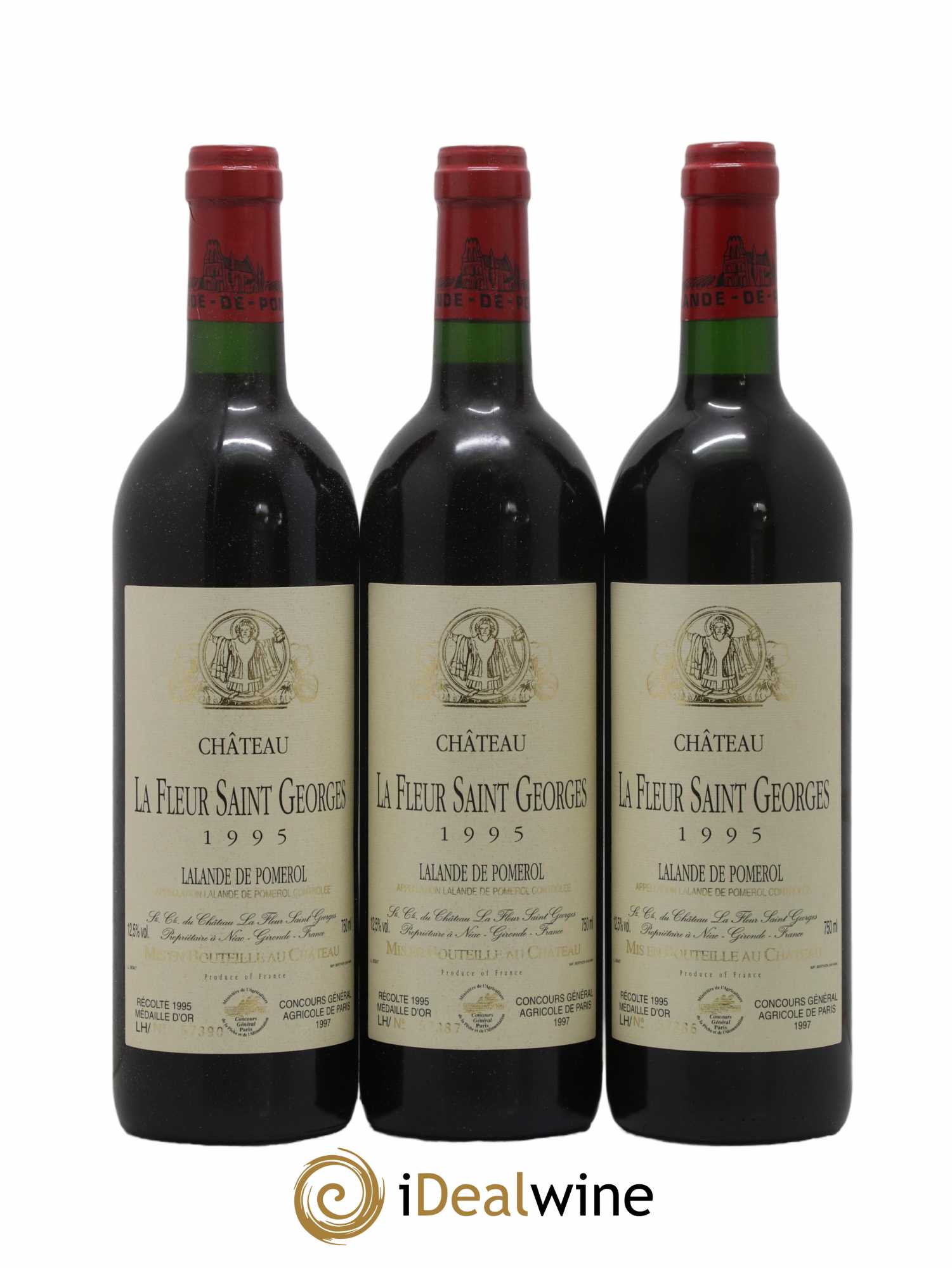 Lalande-de-Pomerol Château La Fleur Saint Georges 1995 - Lot de 6 bouteilles - 1