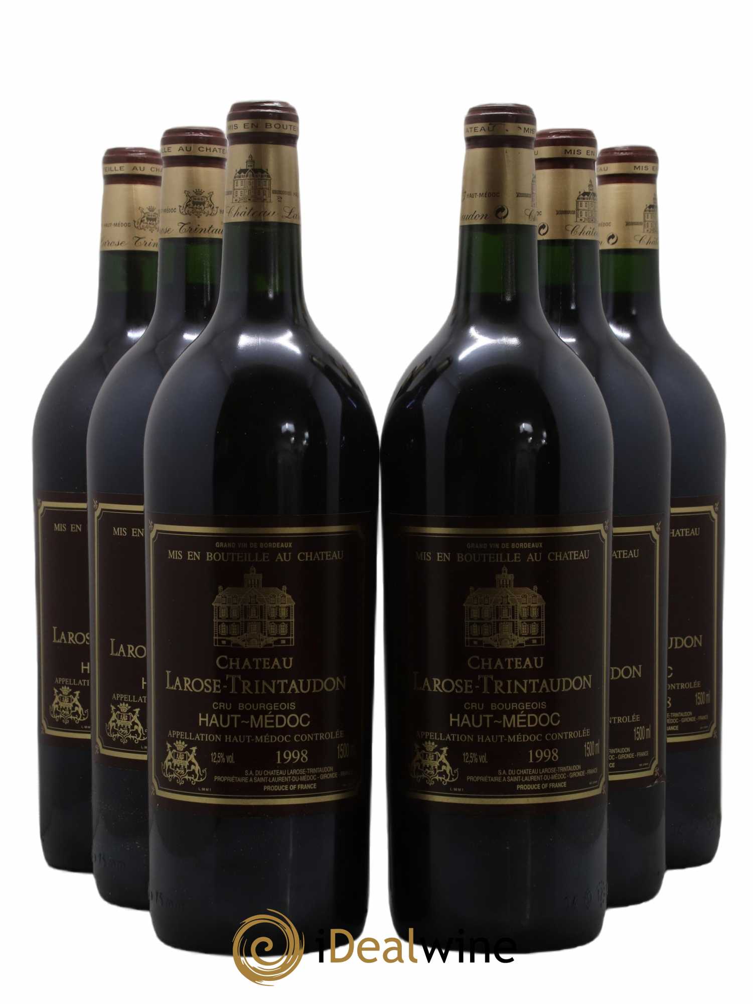 Château Larose Trintaudon Cru Bourgeois 1998 - Lot de 6 magnums - 0