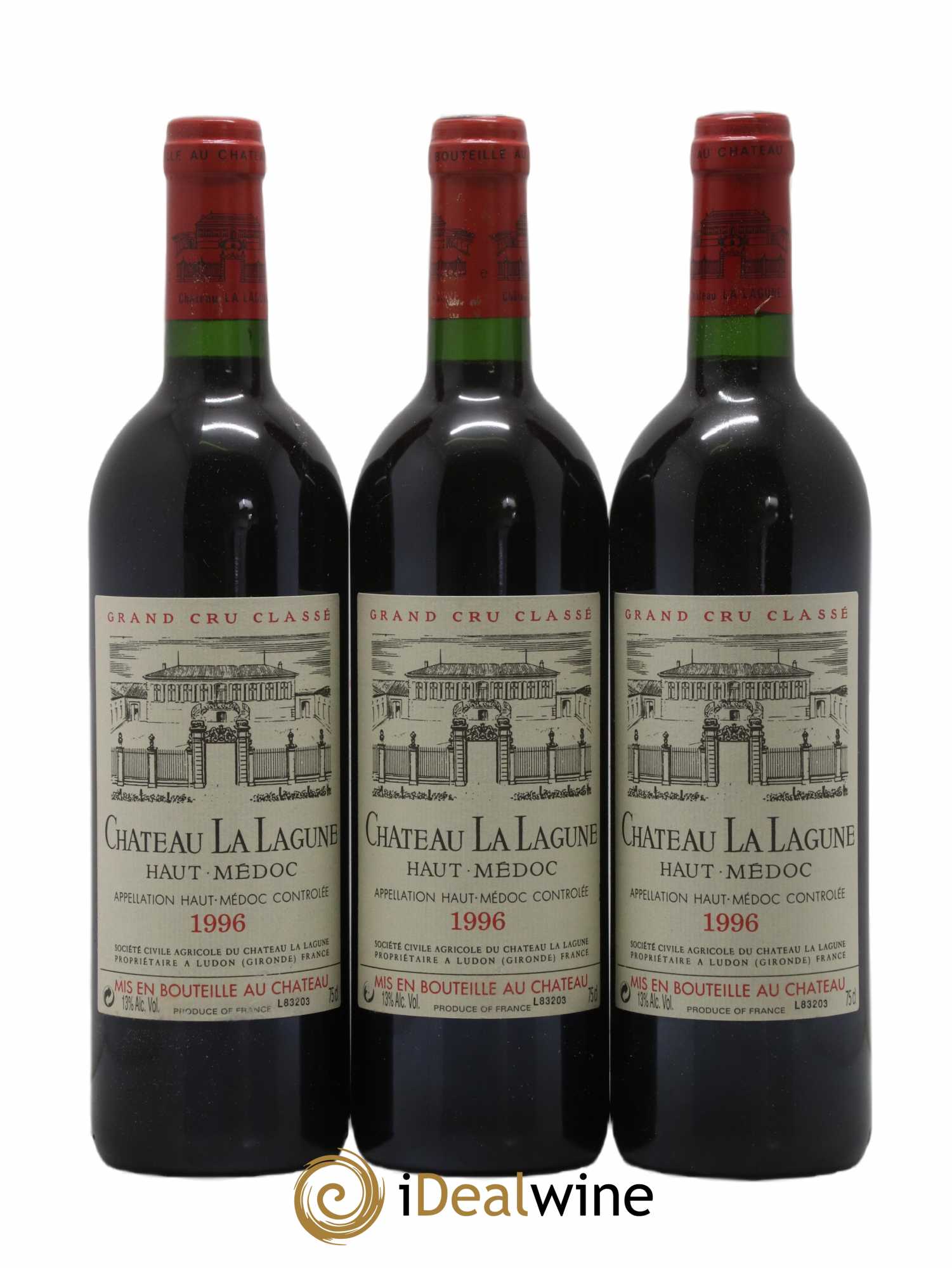 Château la Lagune 3ème Grand Cru Classé 1996 - Lot de 12 bouteilles - 1