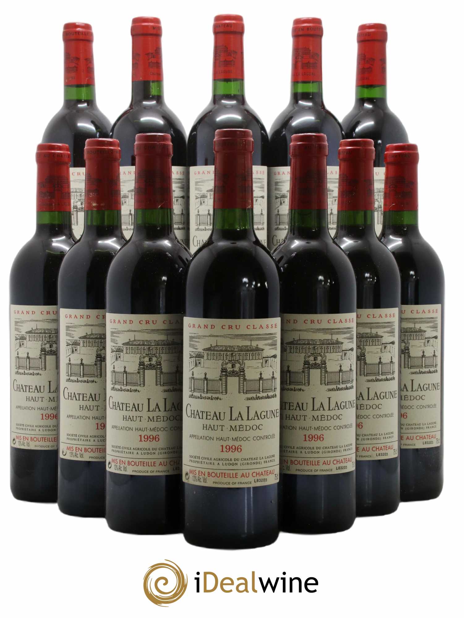 Château la Lagune 3ème Grand Cru Classé 1996 - Lot de 12 bouteilles - 0