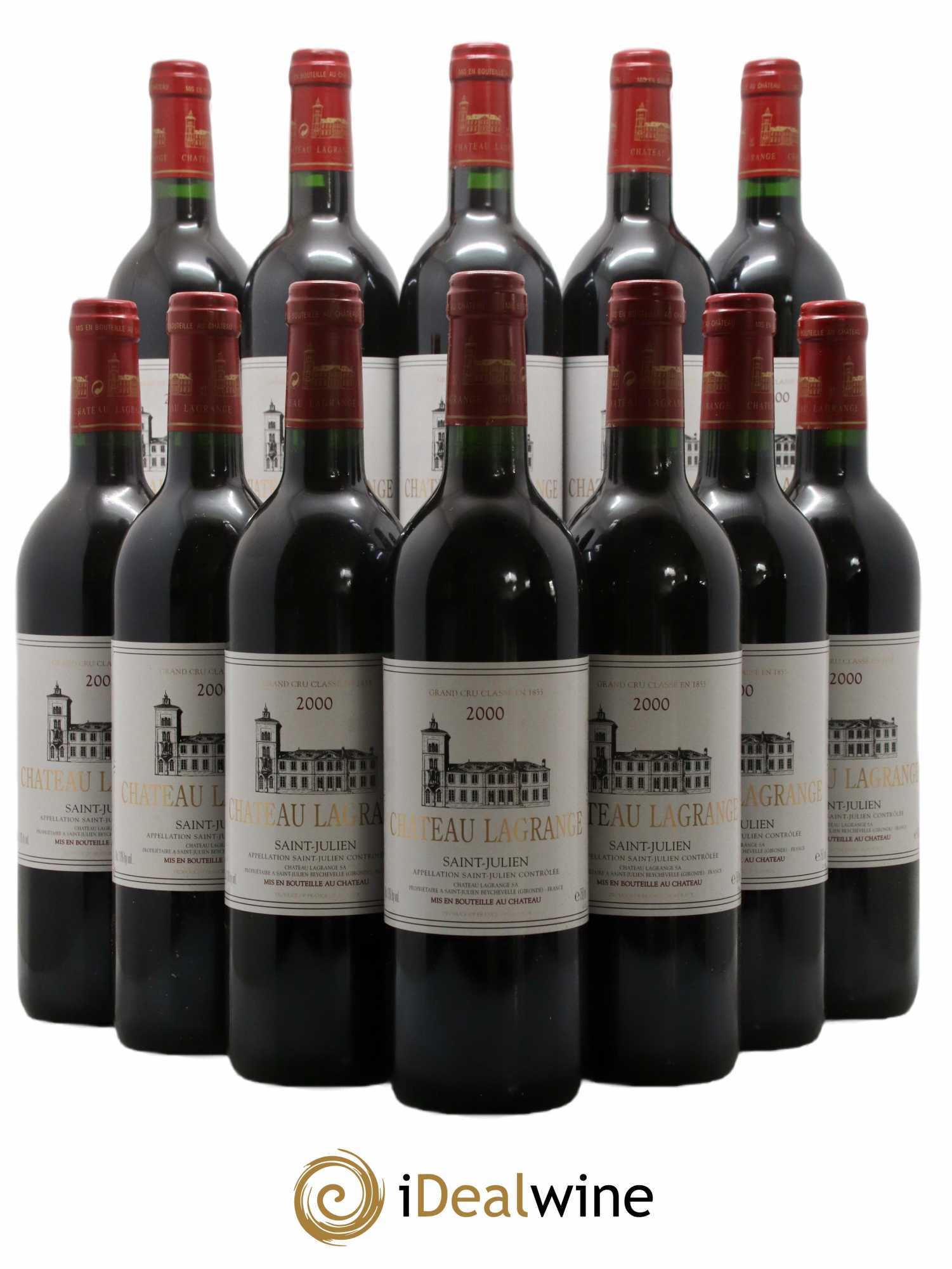 Château Lagrange 3ème Grand Cru Classé 2000 - Lot de 12 bouteilles - 0
