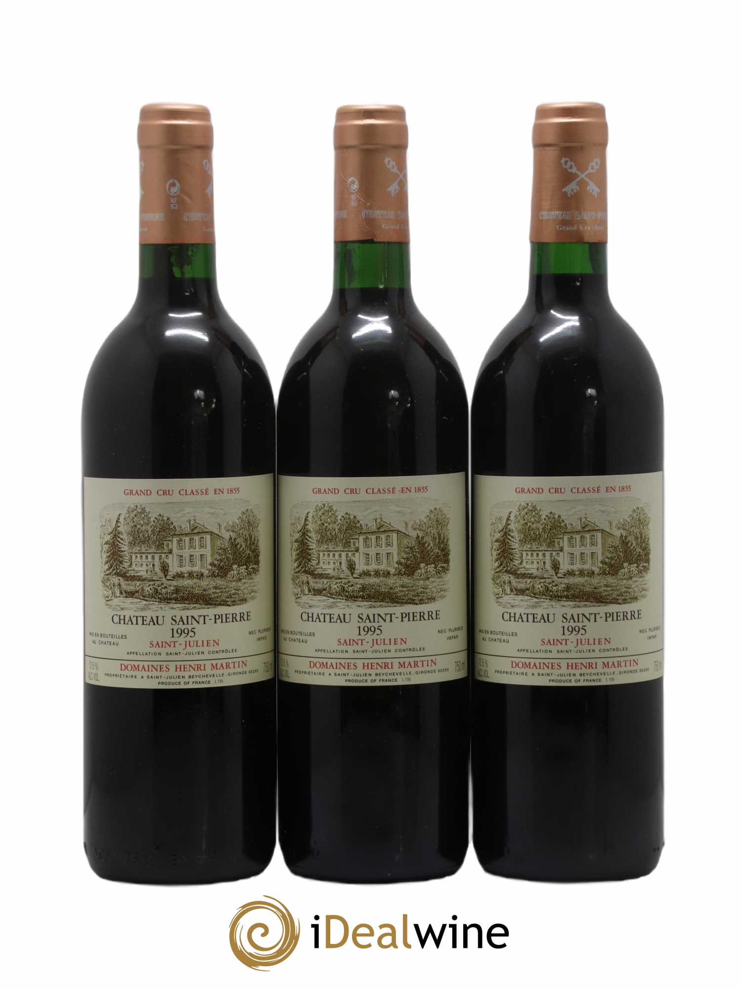 Château Saint-Pierre 4ème Grand Cru Classé 1995 - Lot de 12 bouteilles - 2