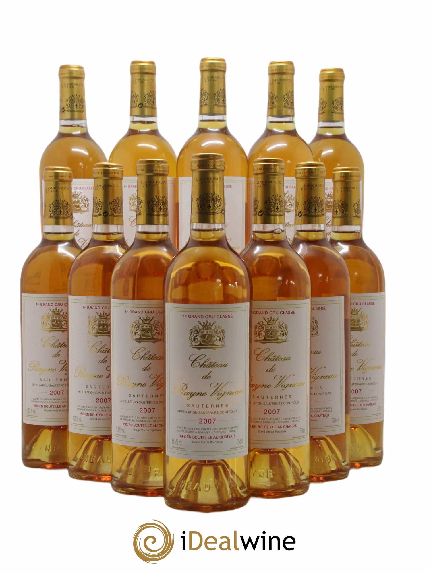 Château de Rayne Vigneau 1er Grand Cru Classé 2007 - Lotto di 12 bottiglie - 0