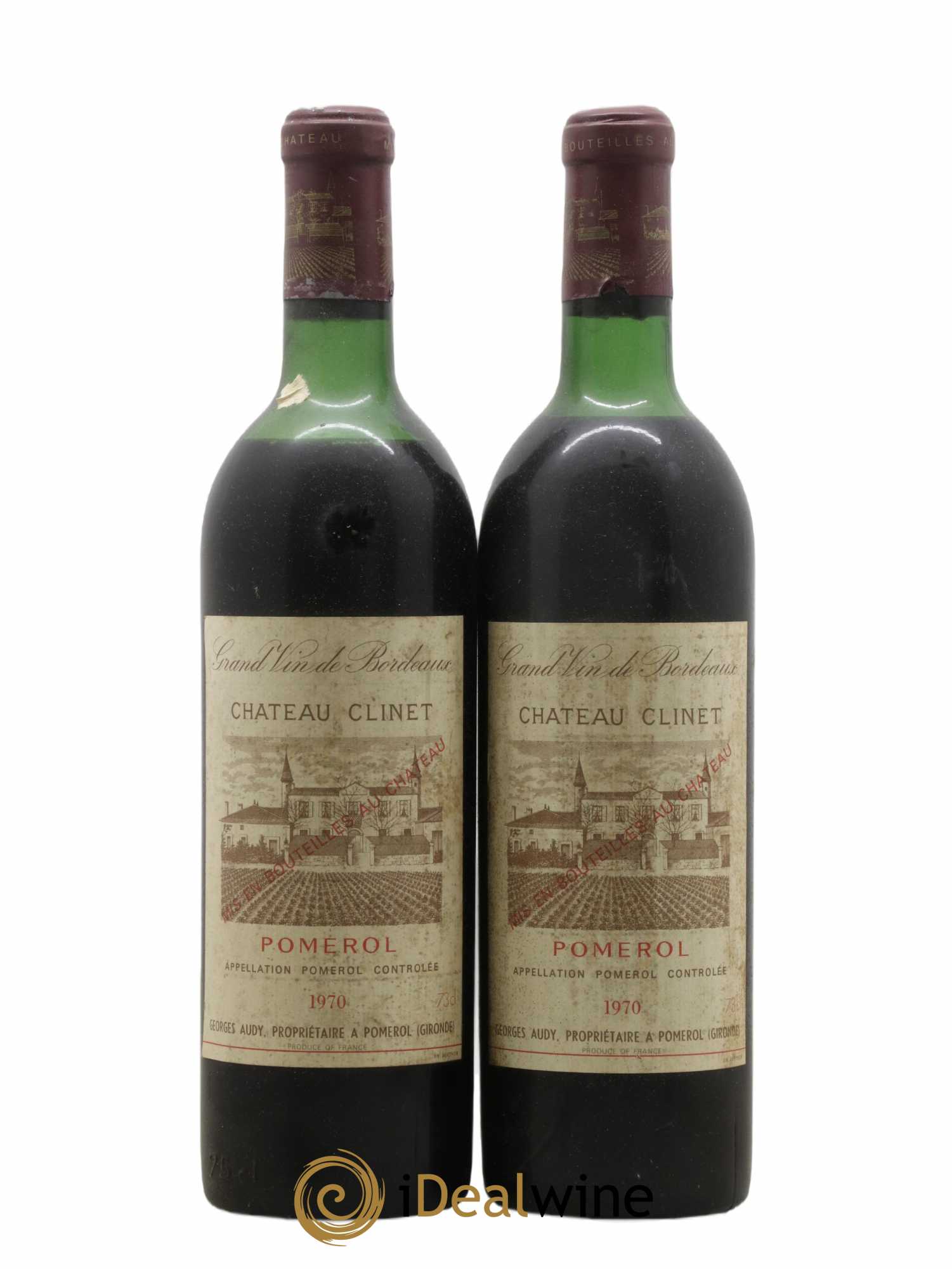 Château Clinet 1970 - Lot of 2 bottles - 0