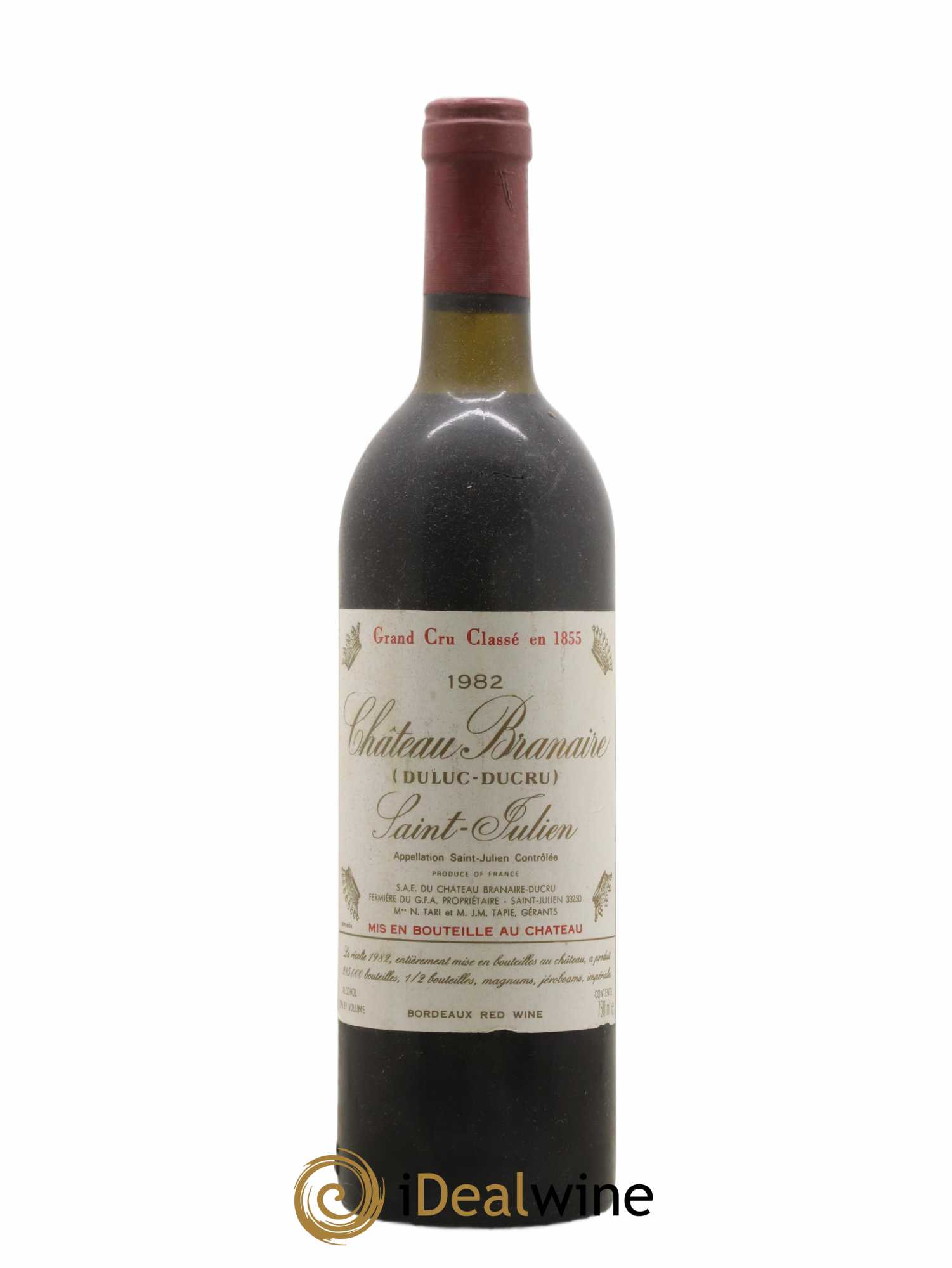 Château Branaire Ducru 4ème Grand Cru Classé 1982 - Lot de 1 bouteille - 0
