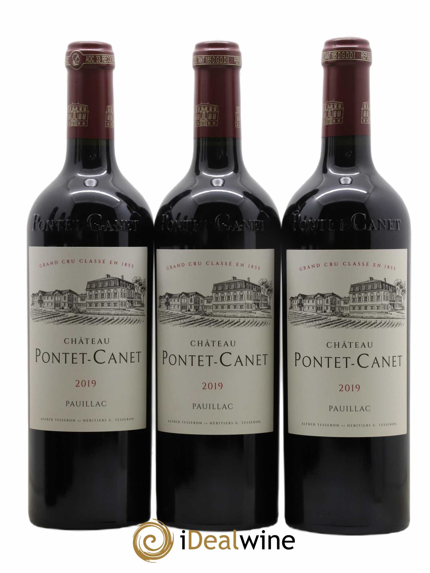 Château Pontet Canet 5ème Grand Cru Classé 2019 - Lot de 6 bouteilles - 1