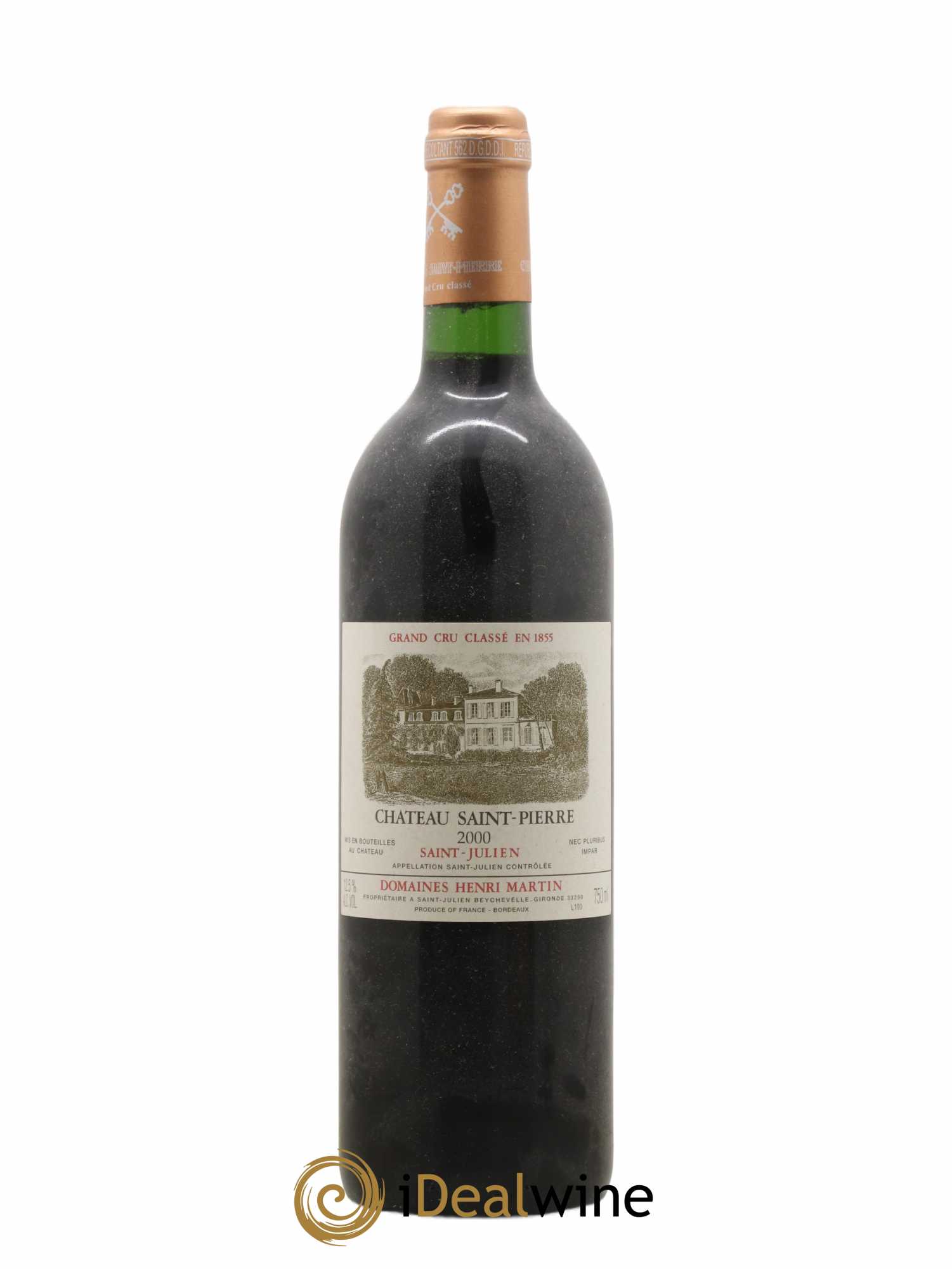 Château Saint-Pierre 4ème Grand Cru Classé 2000 - Lot of 1 bottle - 0