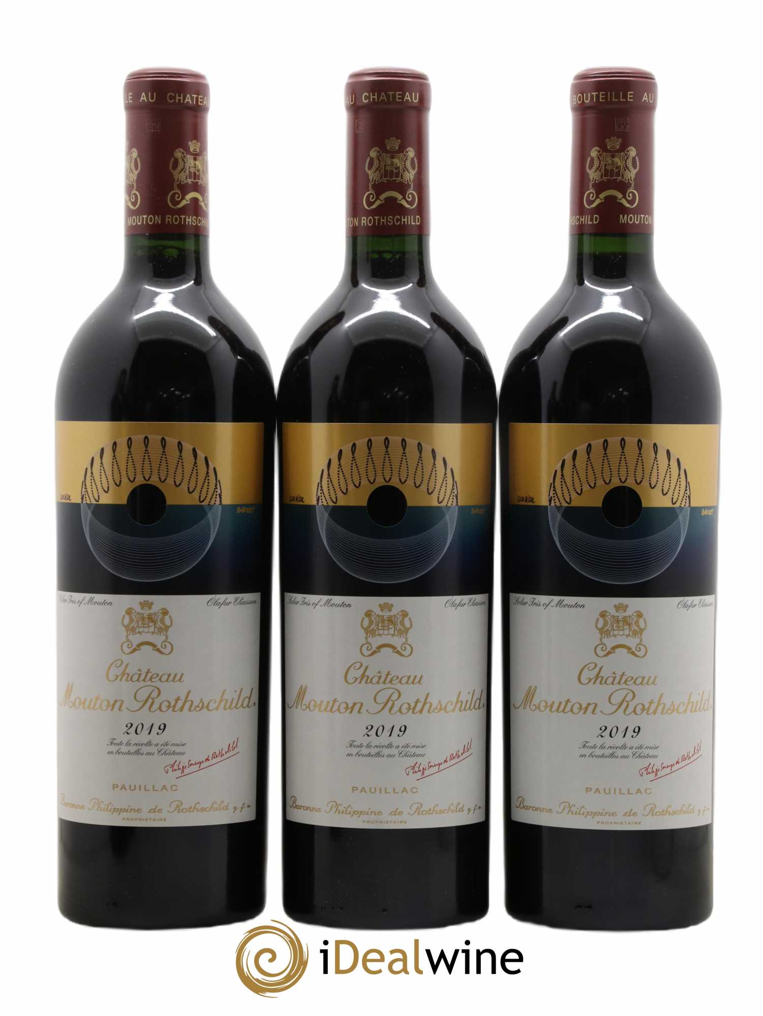 Château Mouton Rothschild 1er Grand Cru Classé 2019 - Lot de 6 bouteilles - 1