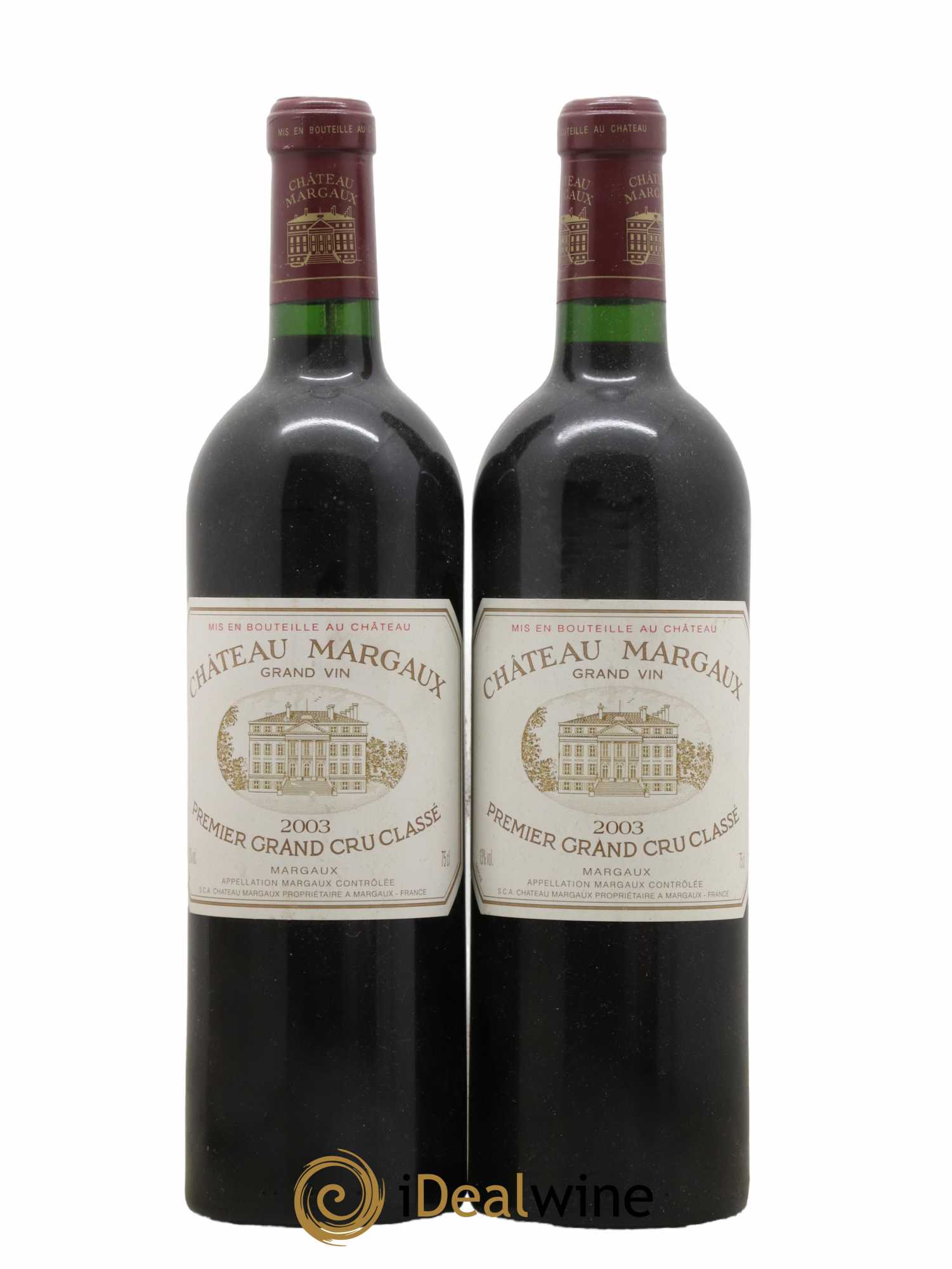 Château Margaux 1er Grand Cru Classé 2003 - Lot de 2 bouteilles - 0