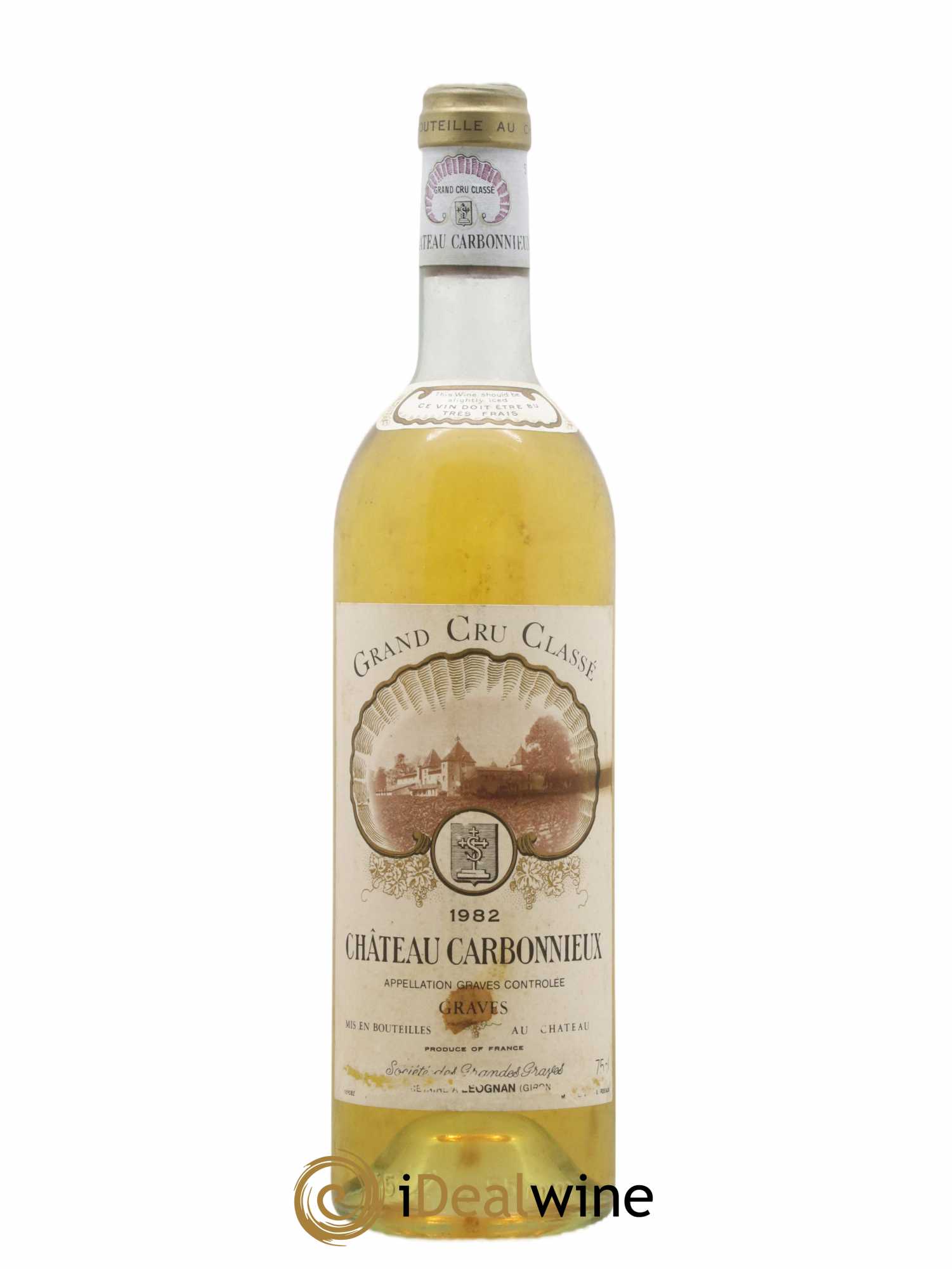 Château Carbonnieux Cru Classé de Graves 1982 - Lot de 1 bouteille - 0