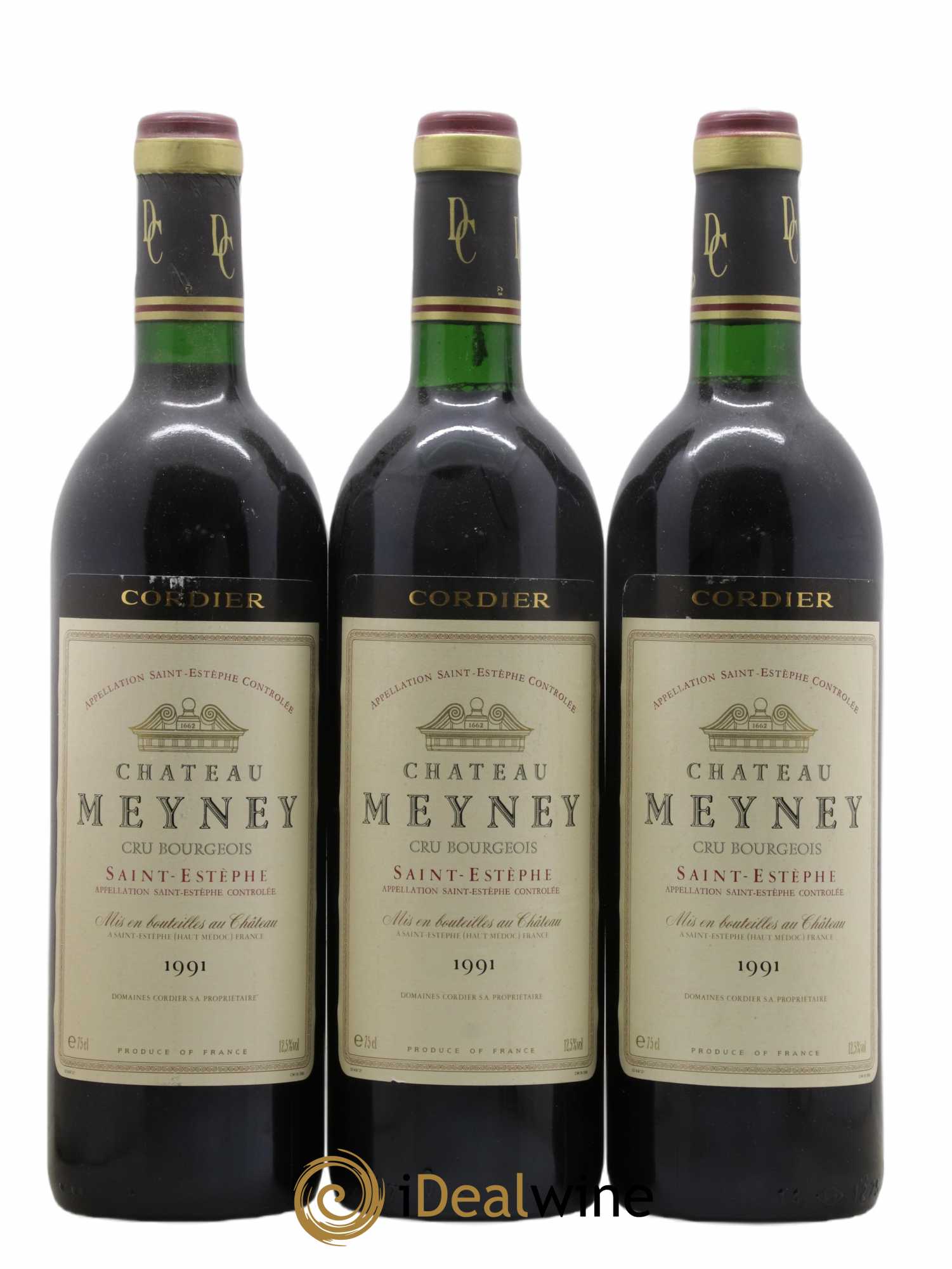 Château Meyney (sans prix de réserve) 1991 - Lot de 3 bouteilles - 0