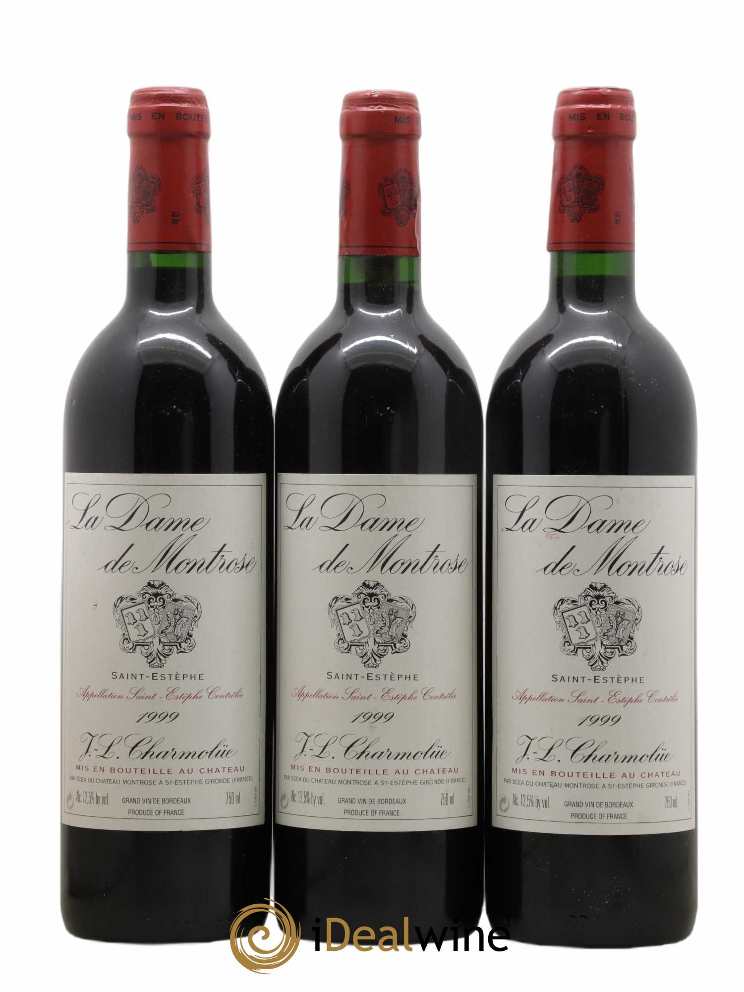 La Dame de Montrose Second Vin 1999 - Lot de 3 bouteilles - 0