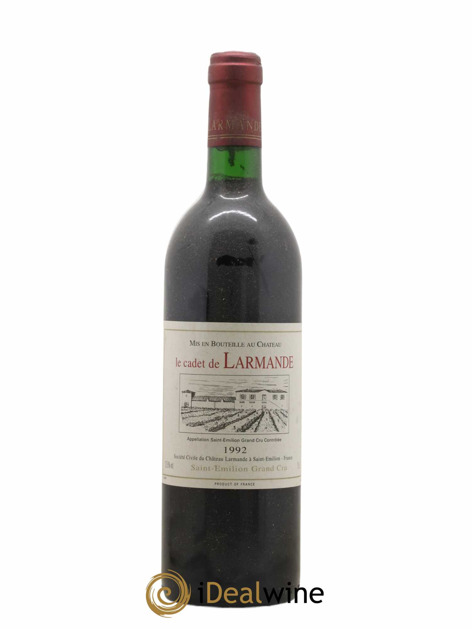 Saint-Émilion Grand Cru Cadet De Château Larmande (sans prix de réserve) 1992 - Posten von 1 Flasche - 0