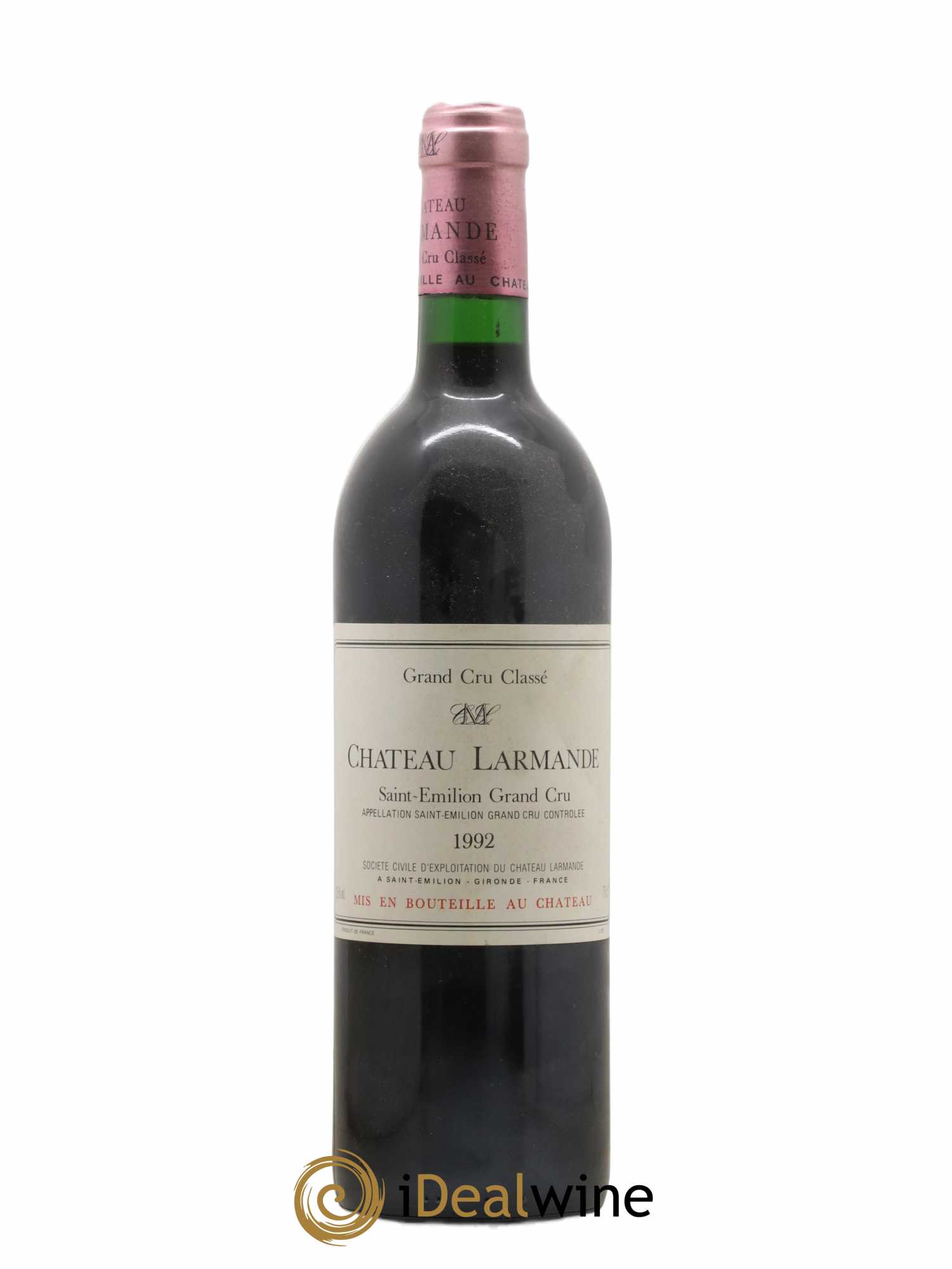 Château Larmande Grand Cru Classé (sans prix de réserve) 1992 - Lot de 1 bouteille - 0
