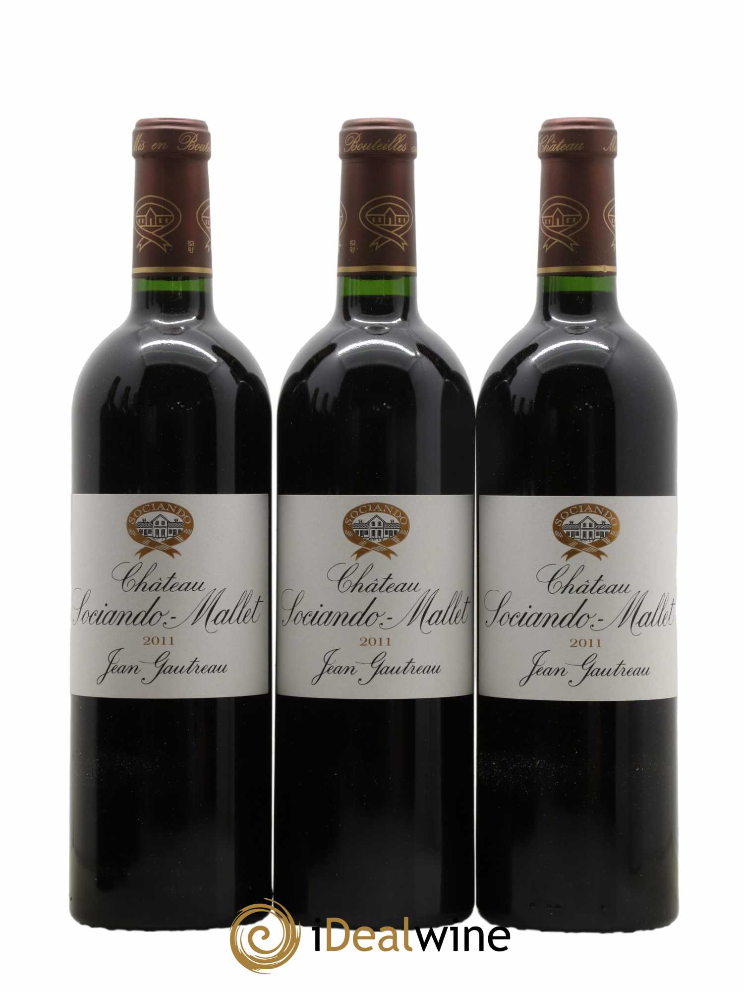 Château Sociando Mallet 2011 - Lot of 6 bottles - 1