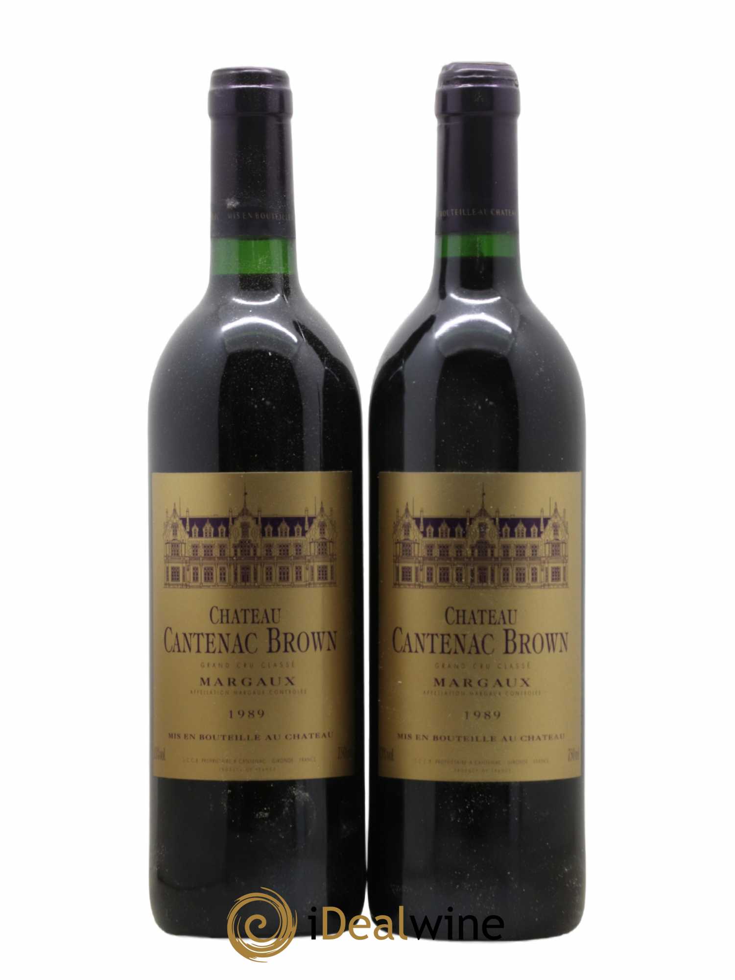 Château Cantenac Brown 3ème Grand Cru Classé 1989 - Lot de 2 bouteilles - 0