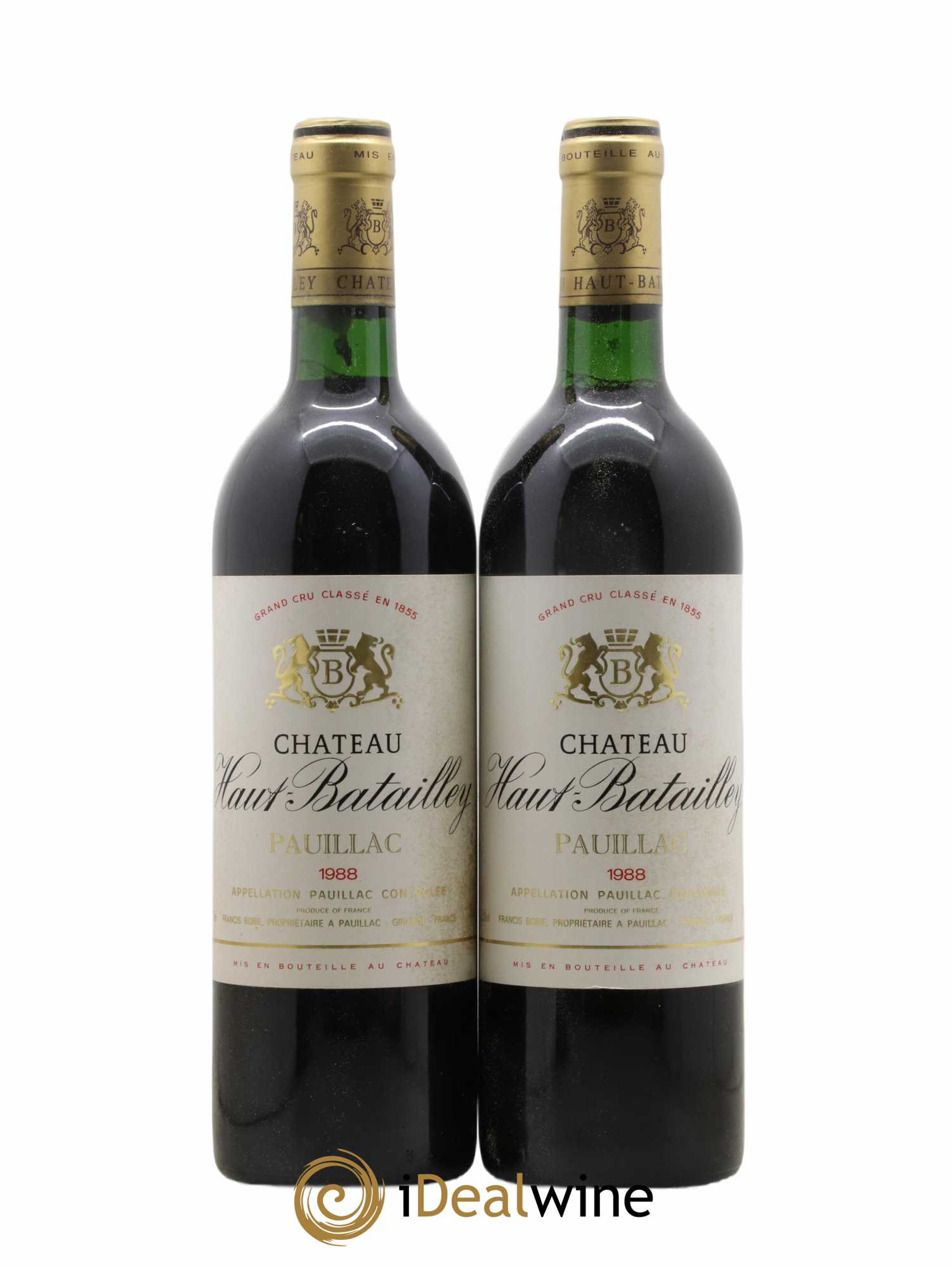 Château Haut Batailley 5ème Grand Cru Classé 1988 - Lot de 2 bouteilles - 0