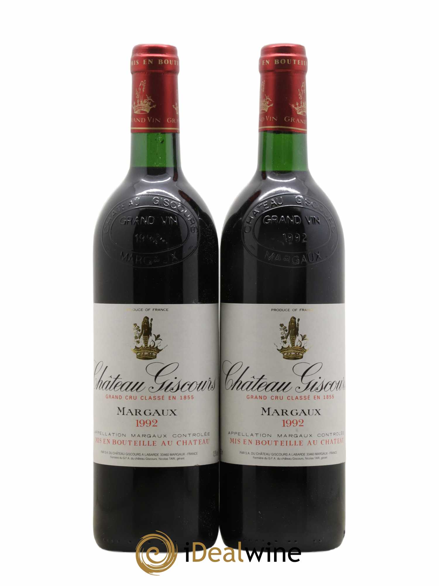 Château Giscours 3ème Grand Cru Classé 1992 - Lot of 2 bottles - 0