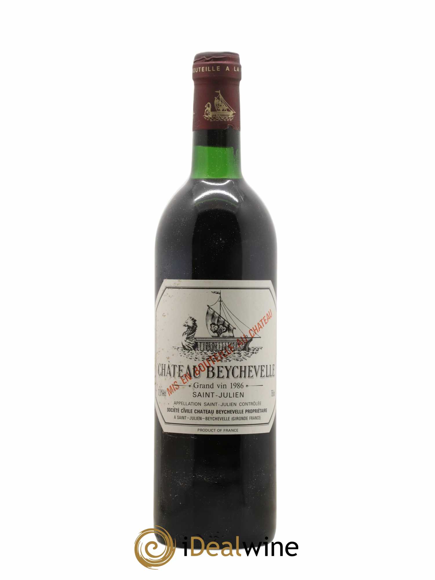 Château Beychevelle 4ème Grand Cru Classé 1986 - Lot de 1 bouteille - 0