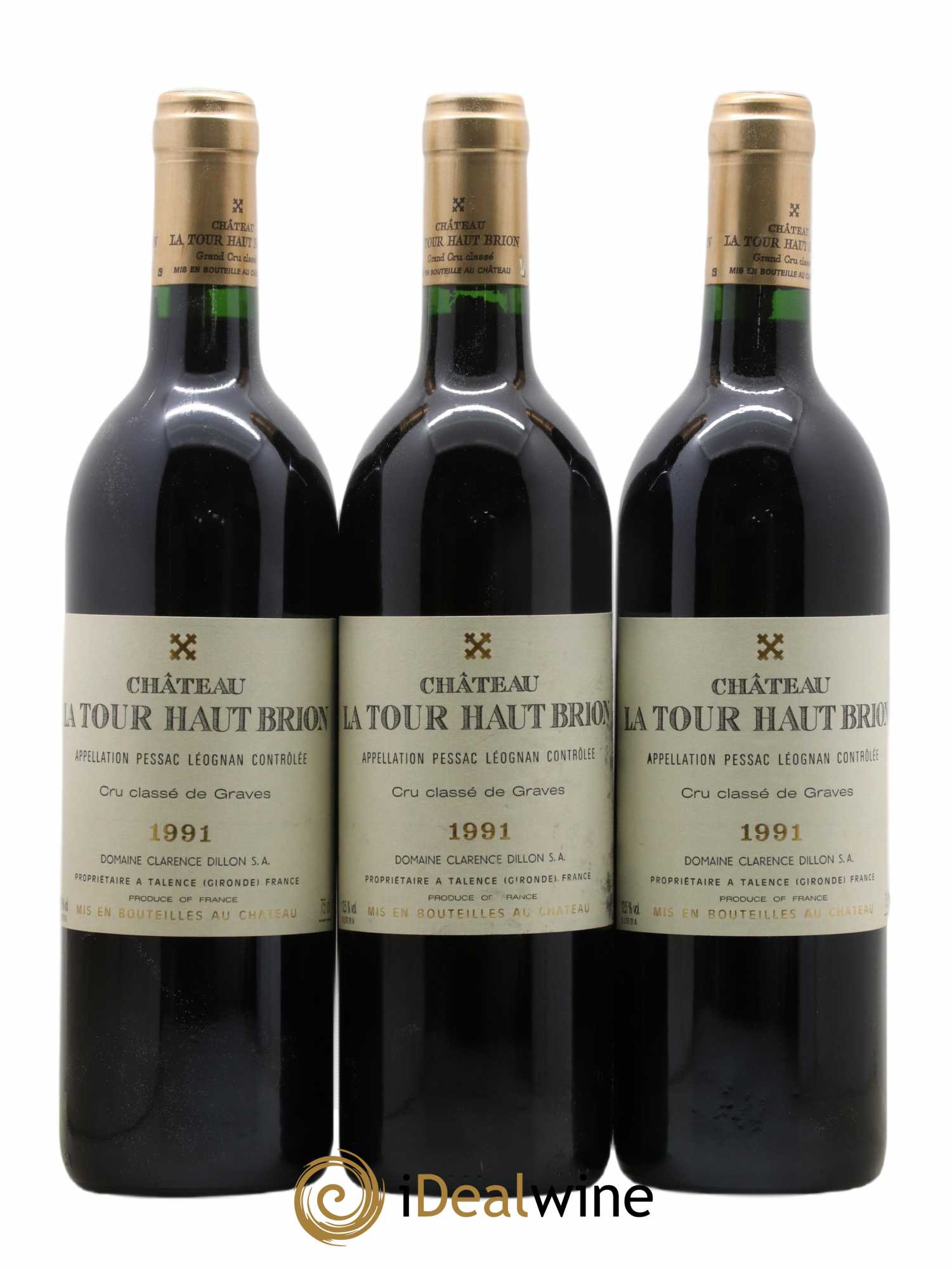 Château la Tour Haut-Brion Cru Classé de Graves 1991 - Lot de 12 bouteilles - 2