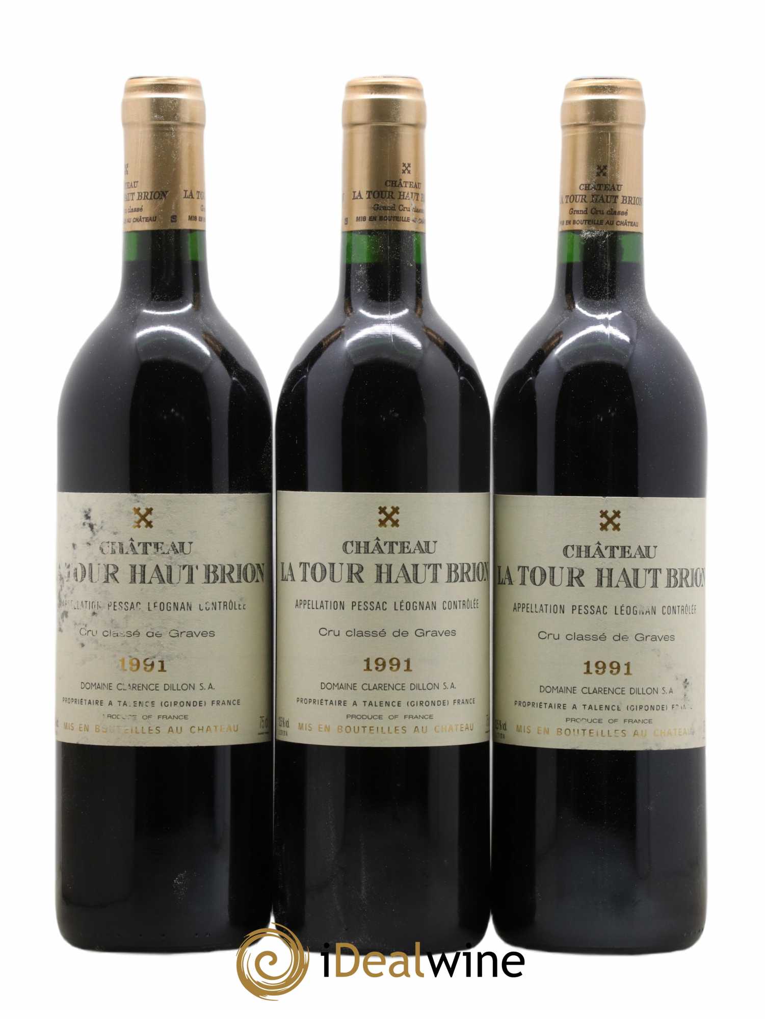 Château la Tour Haut-Brion Cru Classé de Graves 1991 - Lot de 12 bouteilles - 4