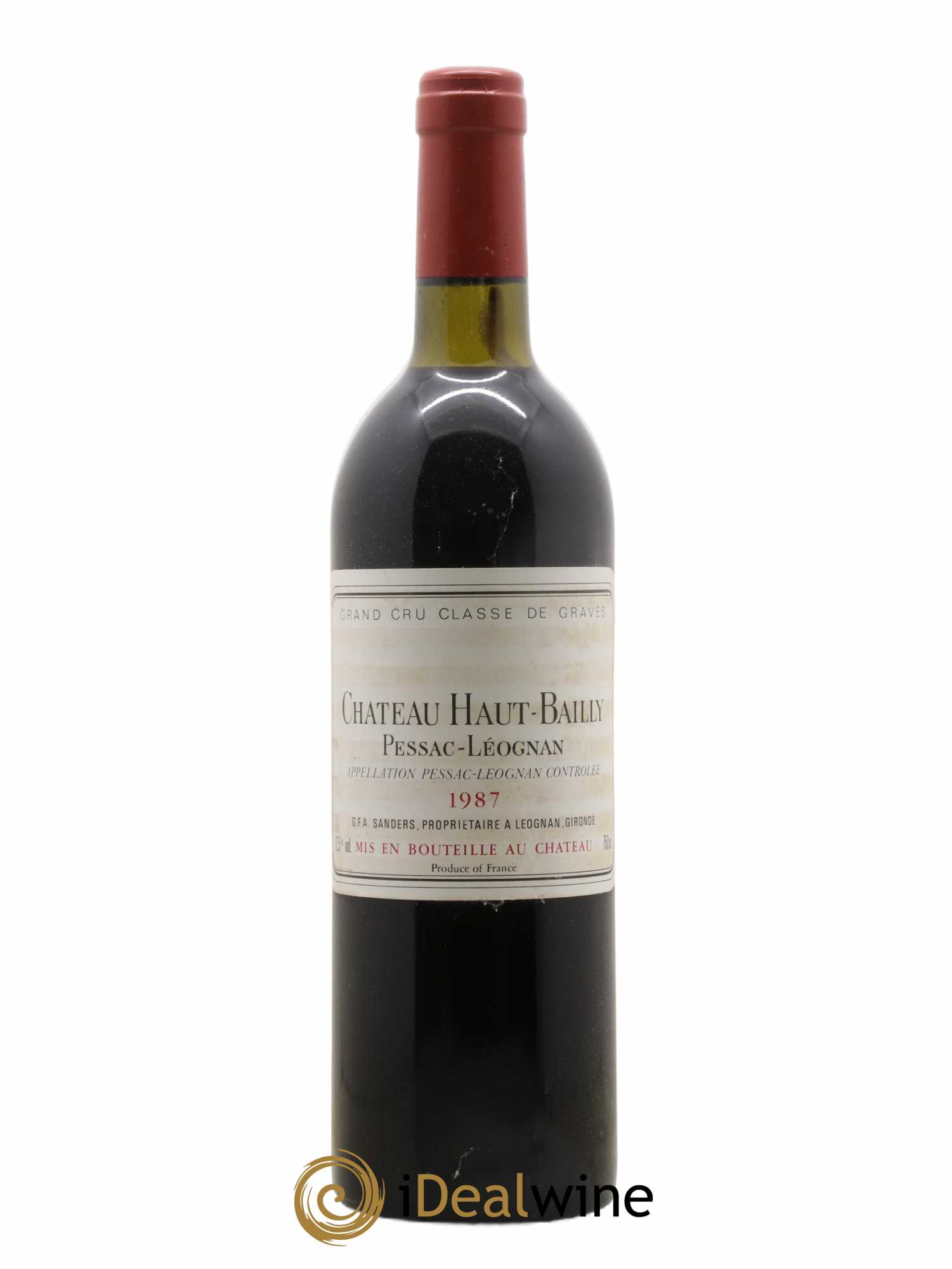 Château Haut-Bailly Cru Classé de Graves 1987 - Lot de 1 bouteille - 0