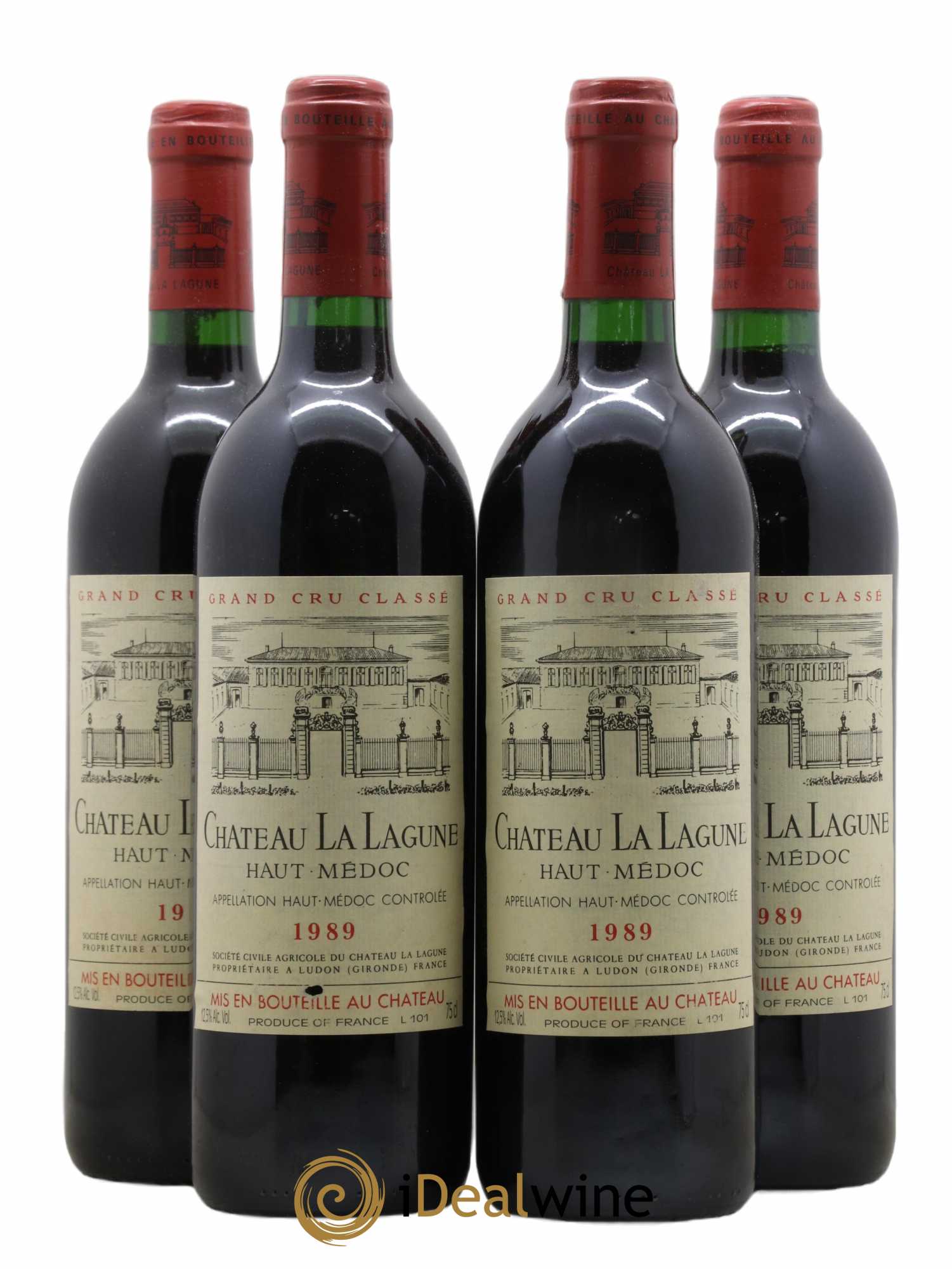 Château la Lagune 3ème Grand Cru Classé 1989 - Lot de 4 bouteilles - 0