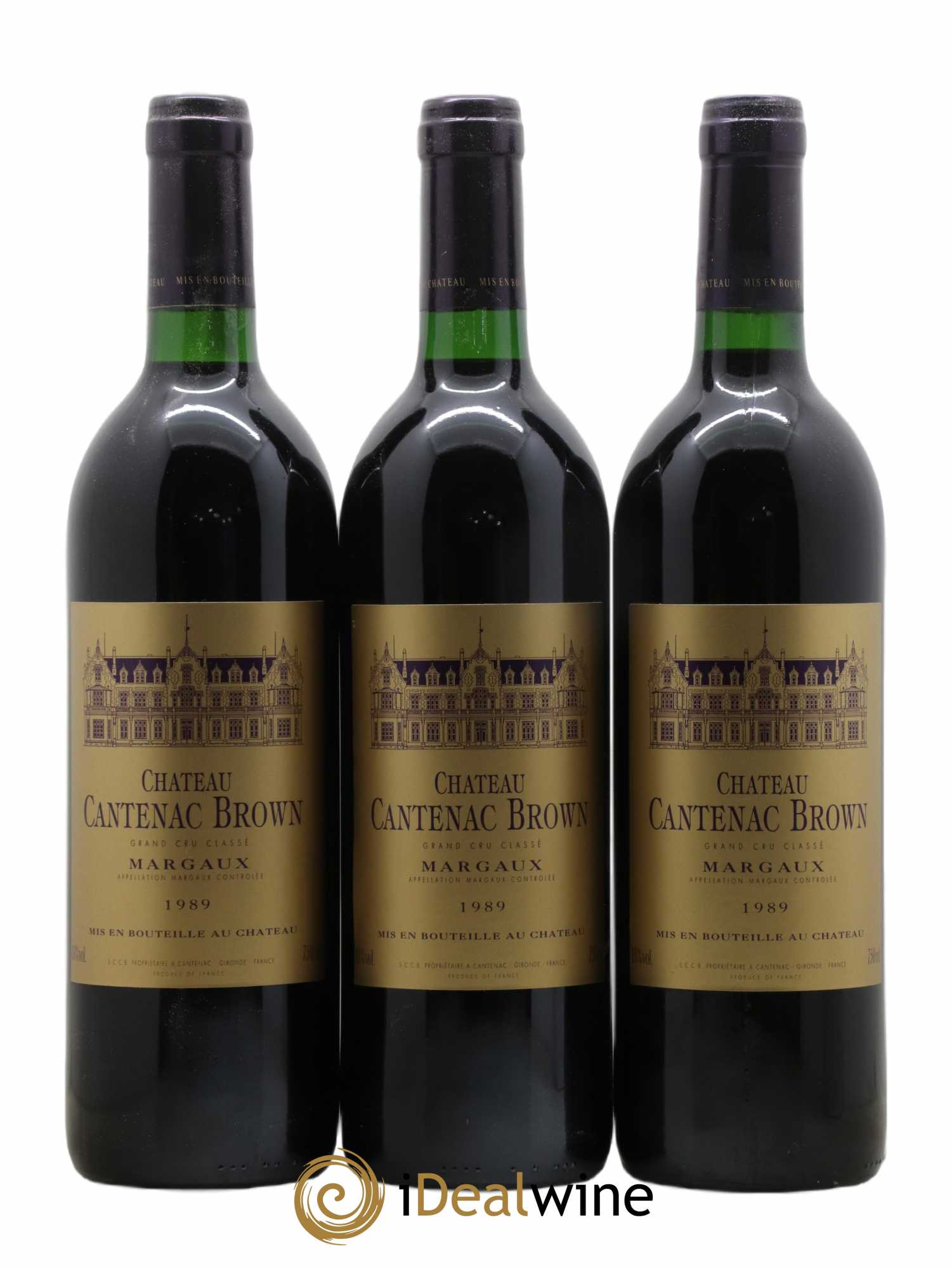 Château Cantenac Brown 3ème Grand Cru Classé 1989 - Lot de 6 bouteilles - 1